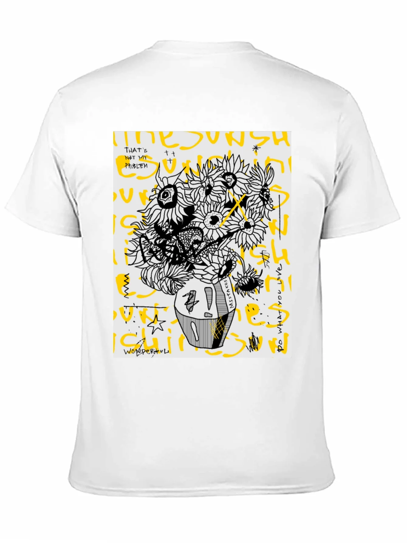 Sunflower Graphic Tee - Unique Artistic Print