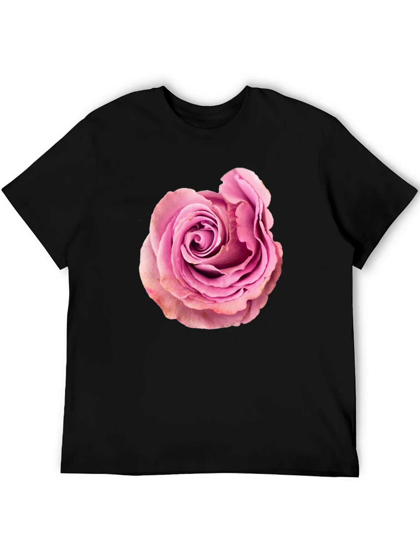 Rose Graphic Black T-Shirt