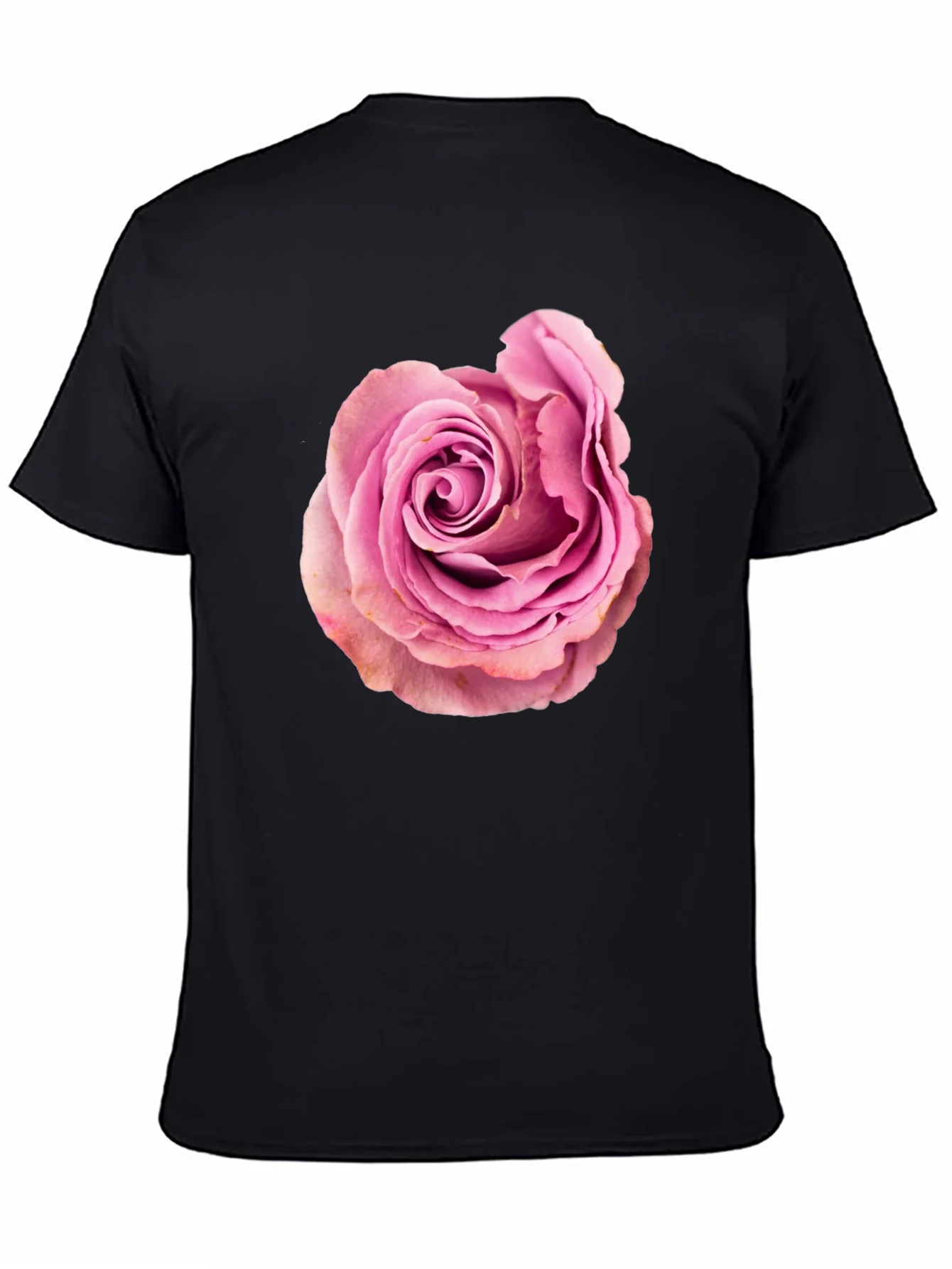 Rose Graphic Black T-Shirt