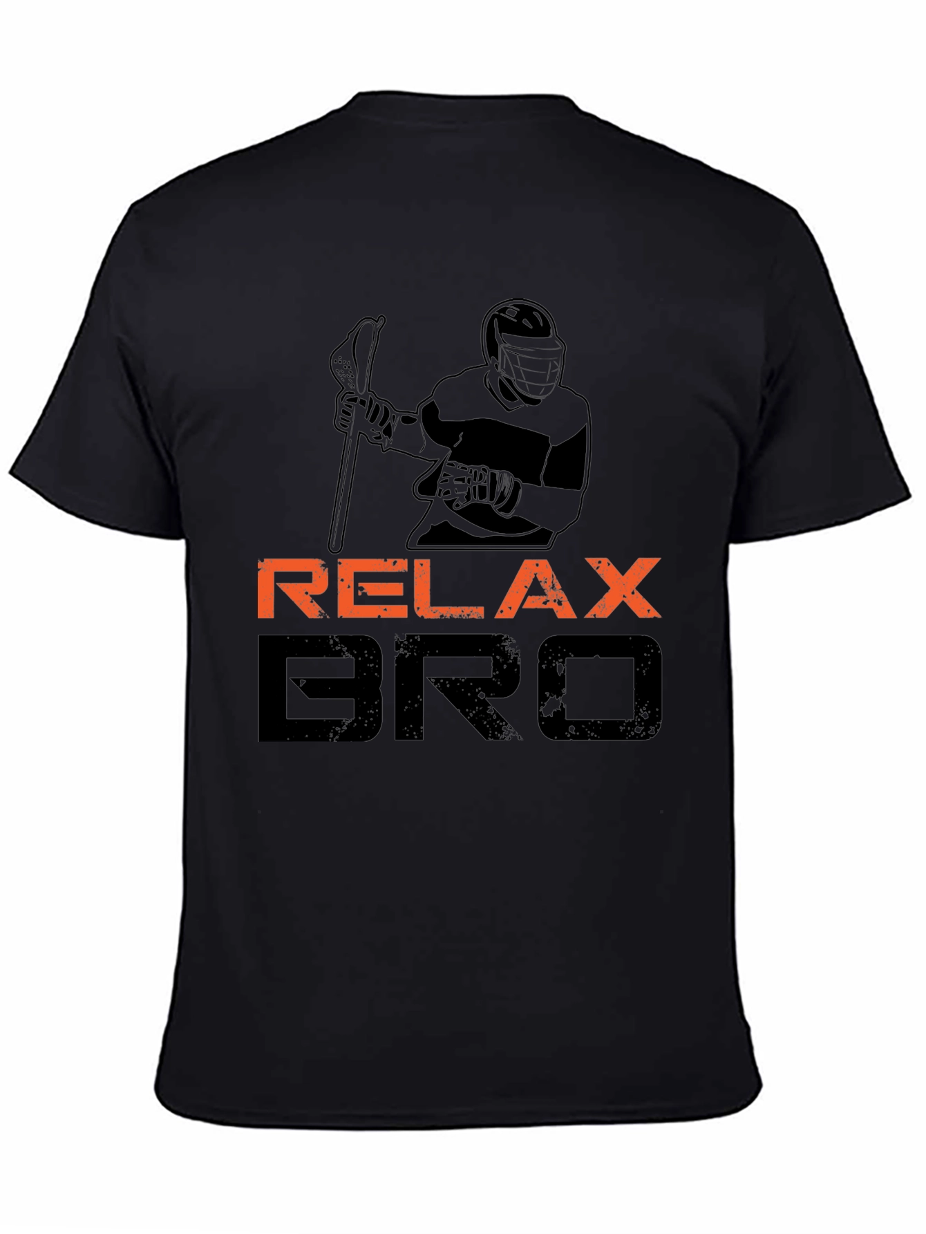 Relax Bro Lacrosse T-Shirt - Black