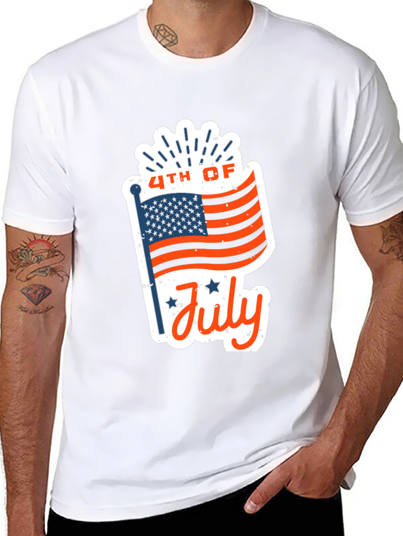 Patriotic 4th of July Graphic T-Shirt