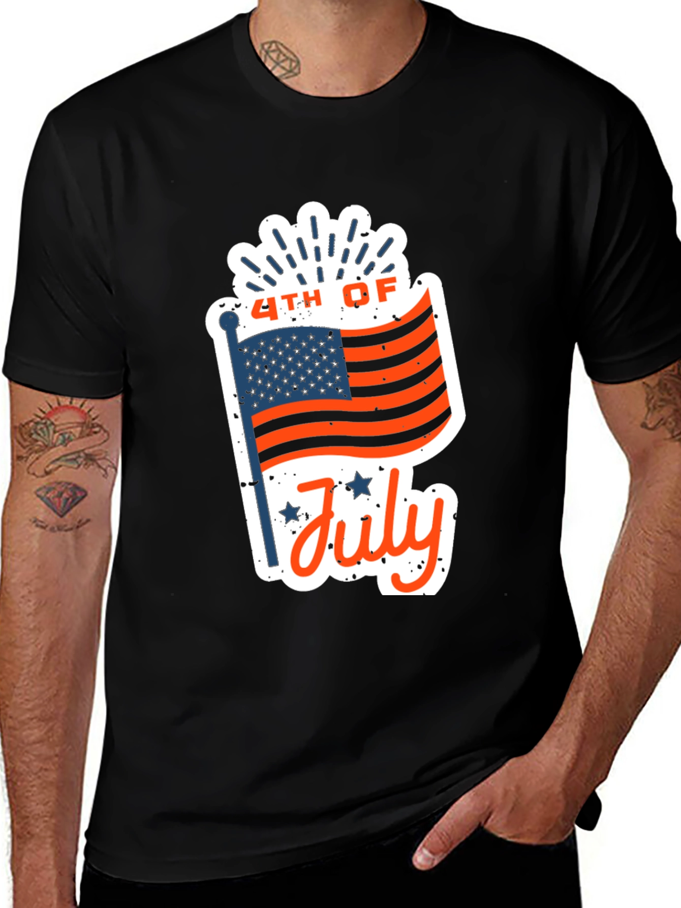 Patriotic 4th of July Graphic T-Shirt