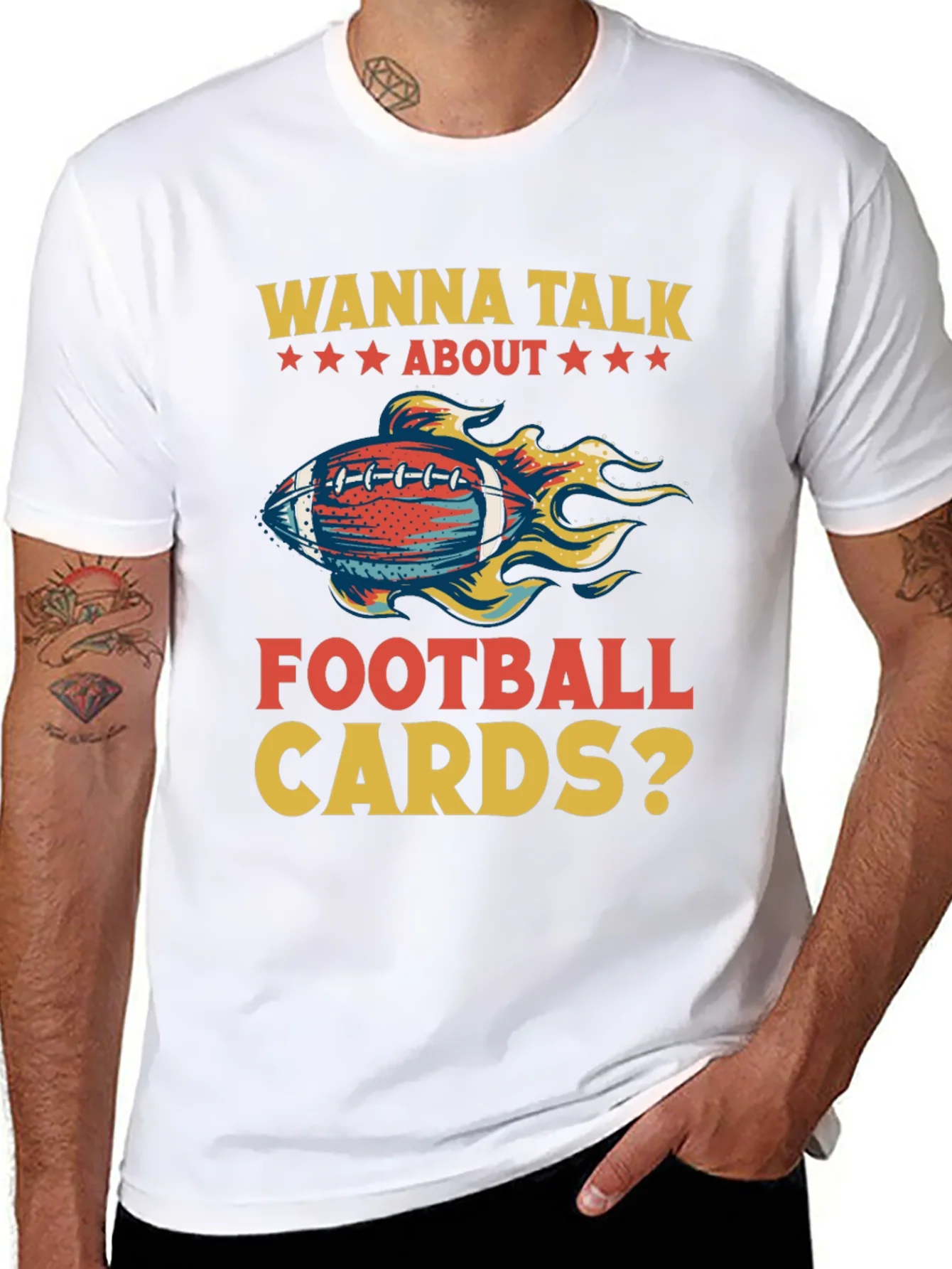 Football Cards Graphic T-Shirt