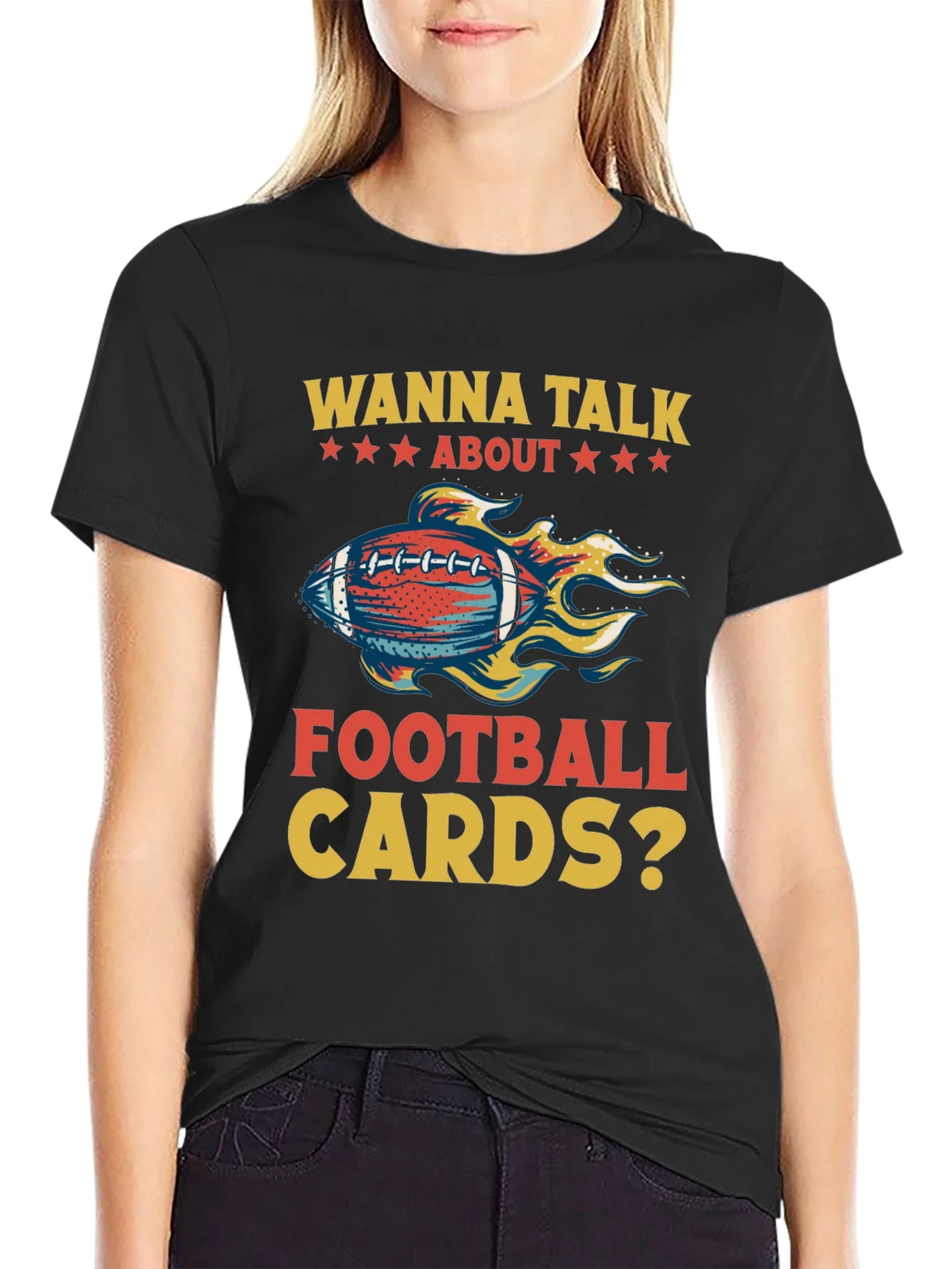 Football Cards Graphic T-Shirt