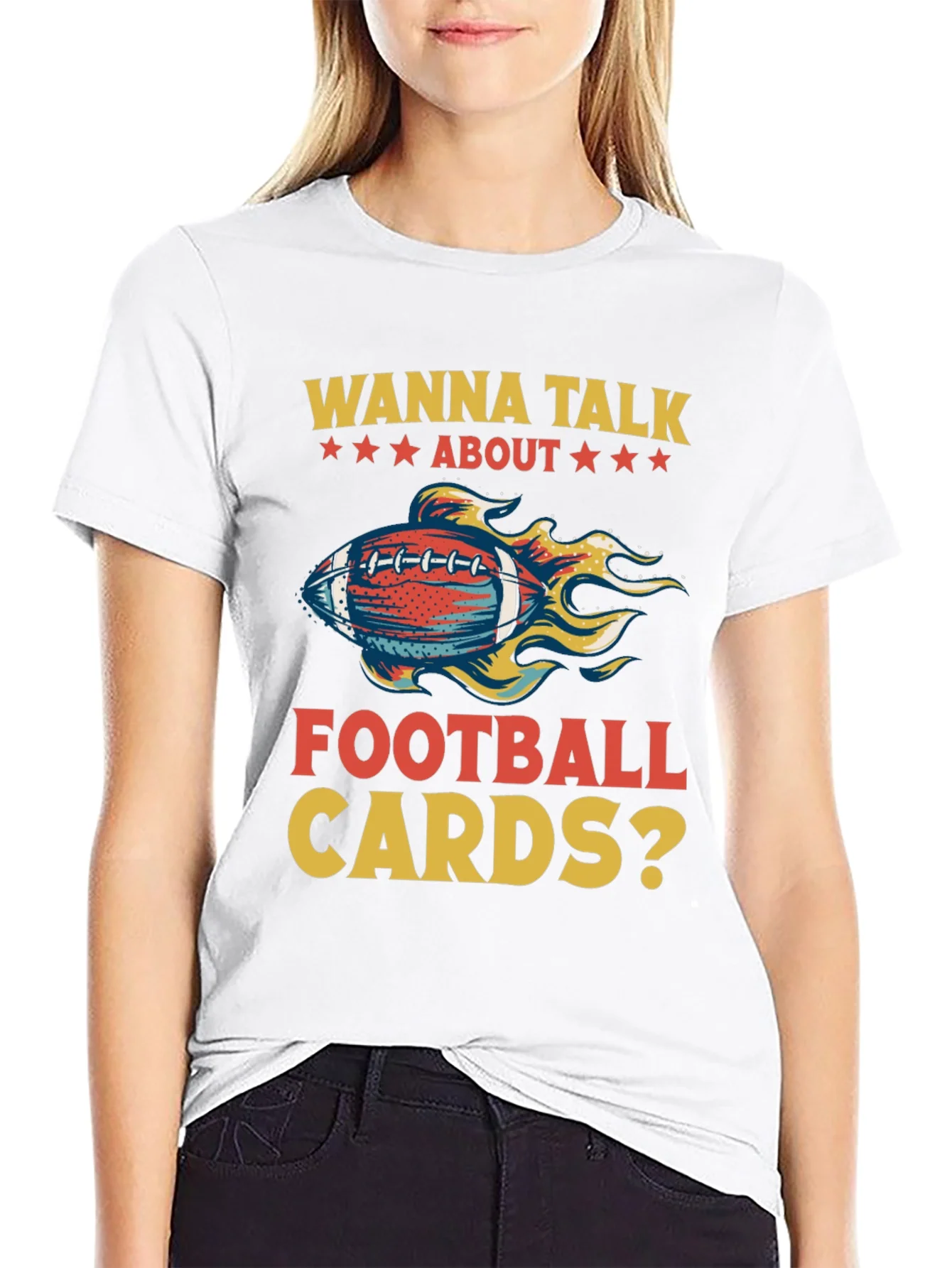 Football Cards Graphic T-Shirt