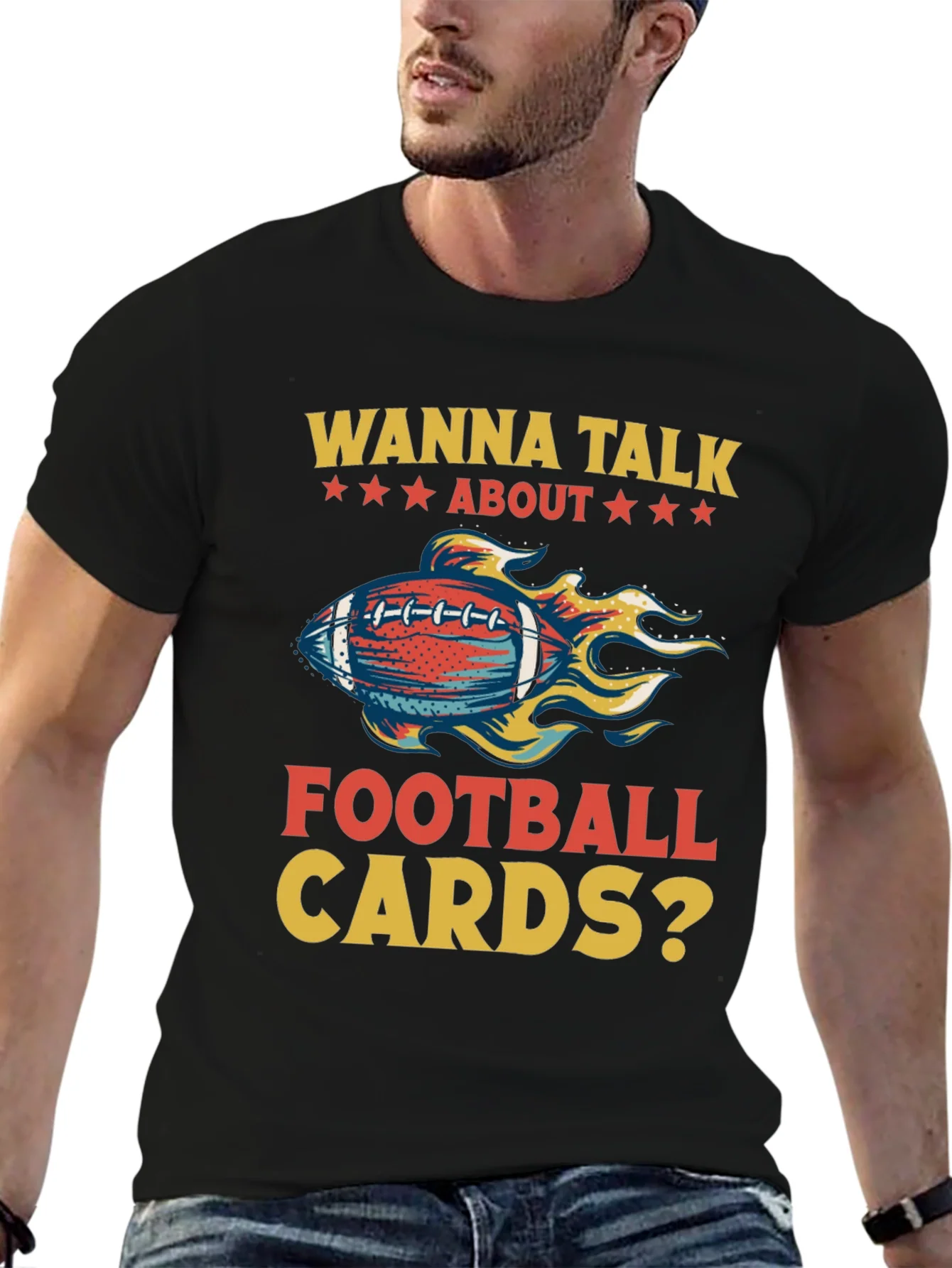 Football Cards Graphic T-Shirt