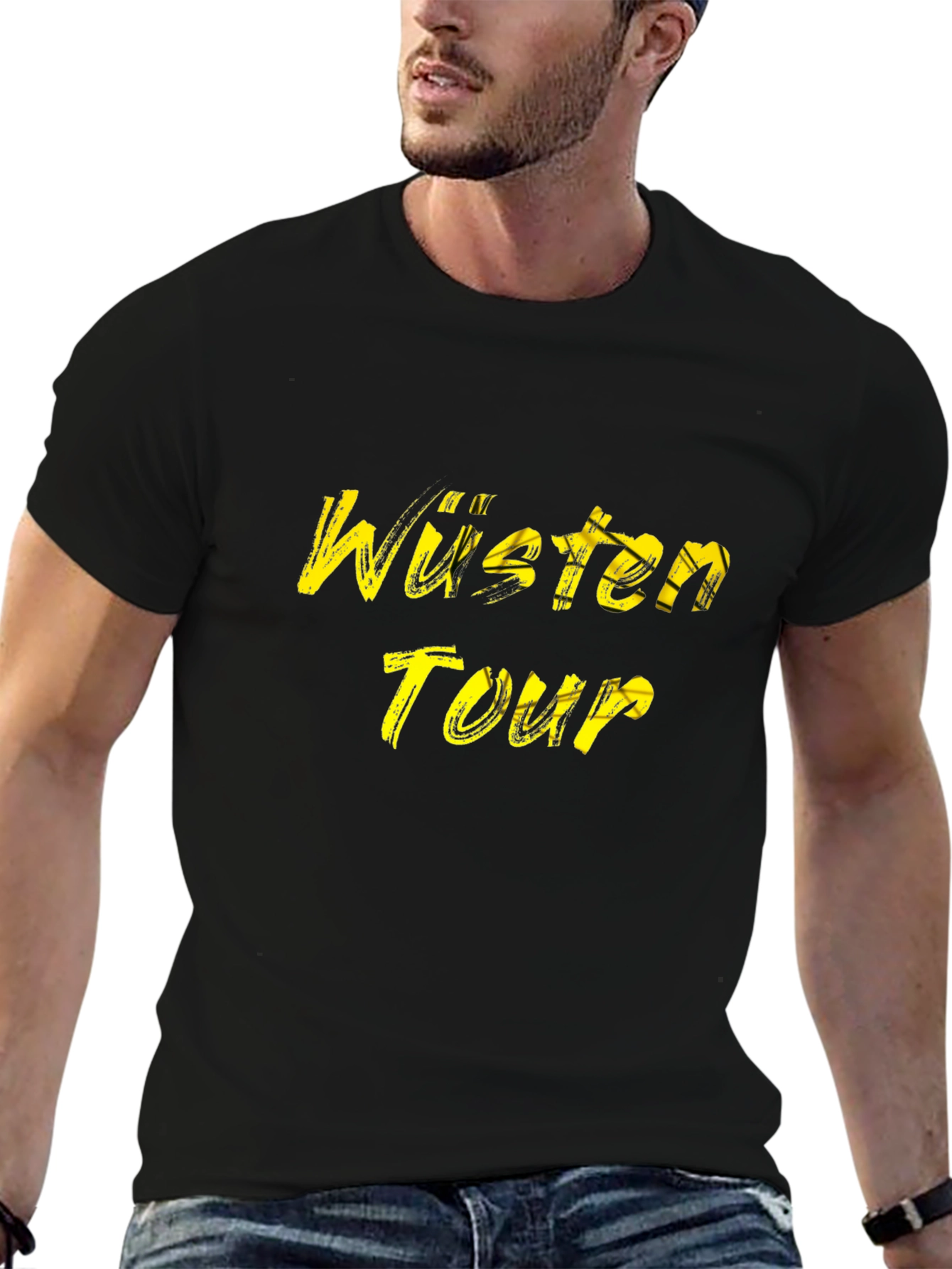 Wüsten Tour Graphic Tee - Stylish Black T-Shirt