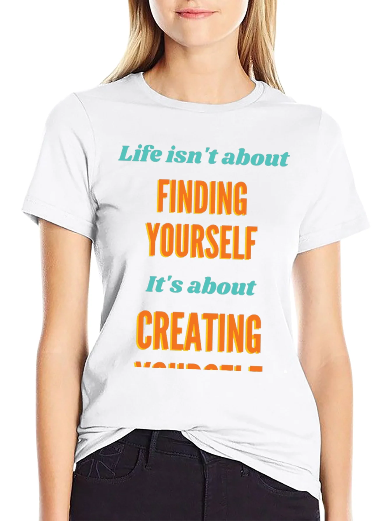 Inspirational Graphic T-Shirt - Create Yourself