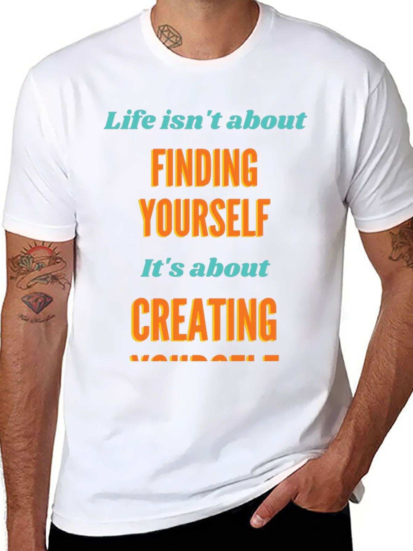 Inspirational Graphic T-Shirt - Create Yourself