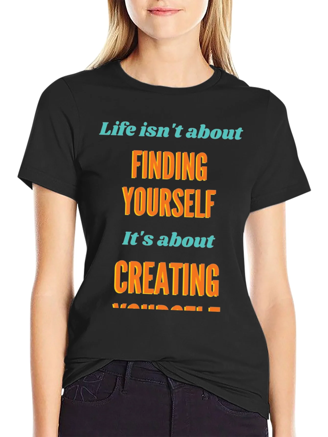 Inspirational Graphic T-Shirt - Create Yourself