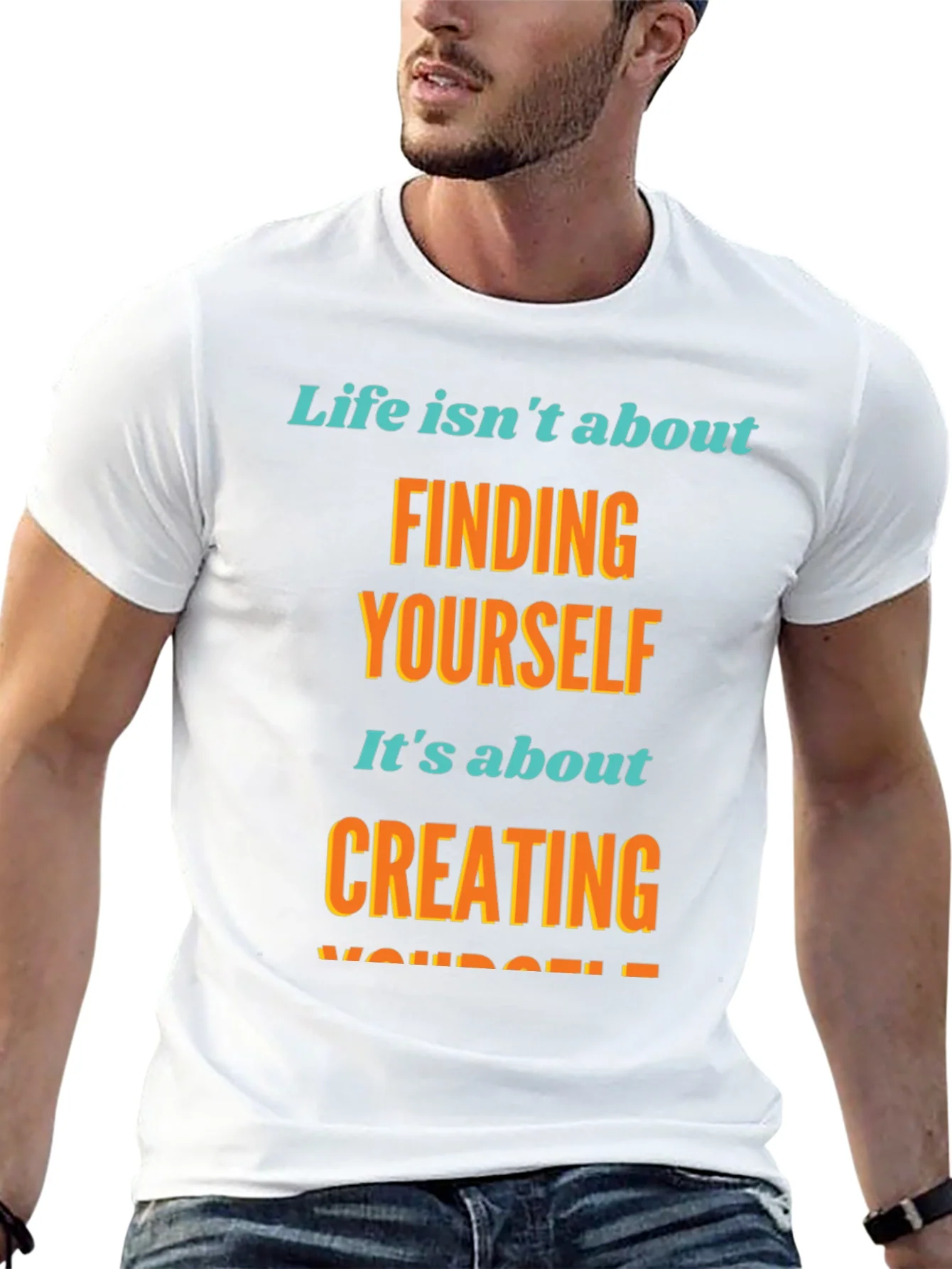 Inspirational Graphic T-Shirt - Create Yourself