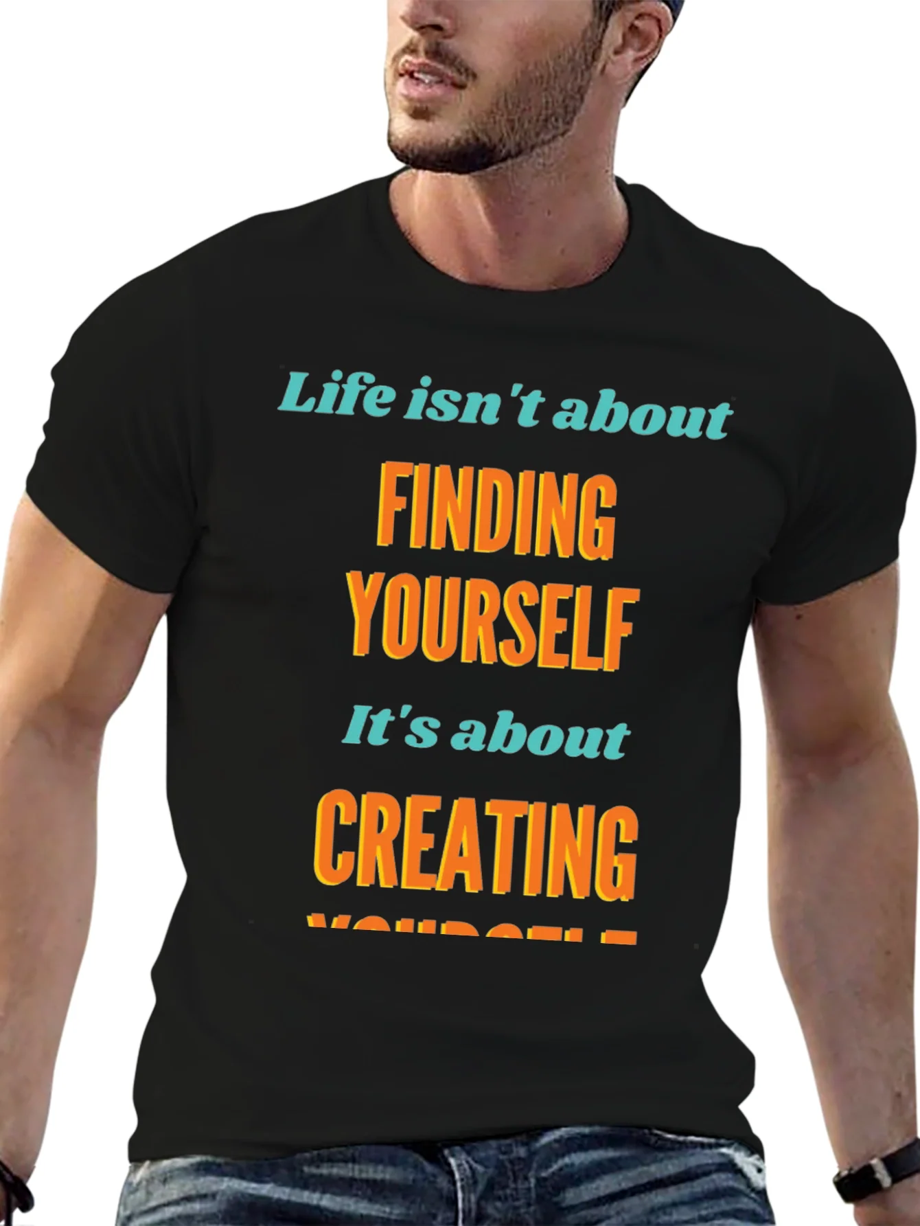 Inspirational Graphic T-Shirt - Create Yourself