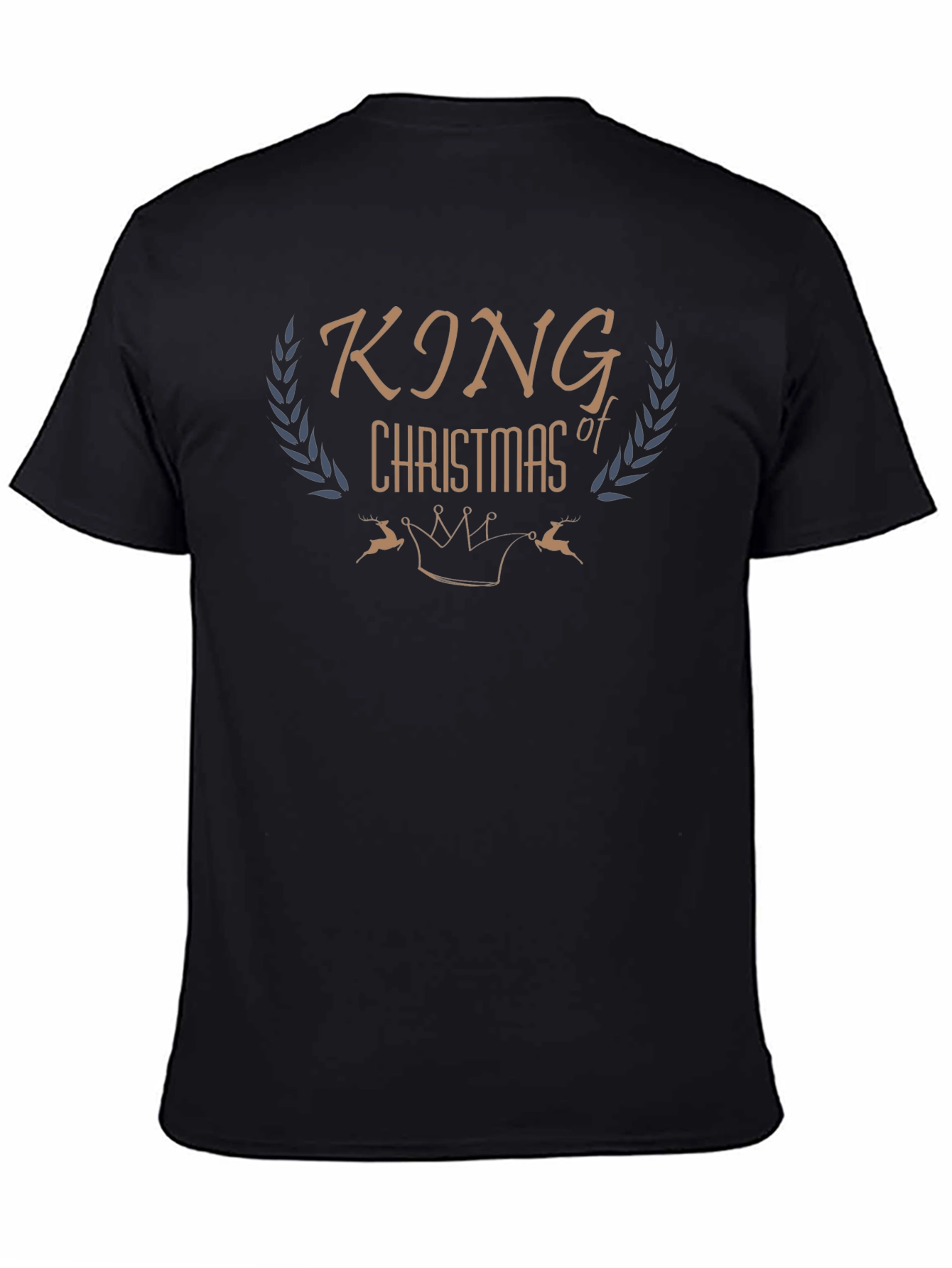 King of Christmas Black Graphic Tee