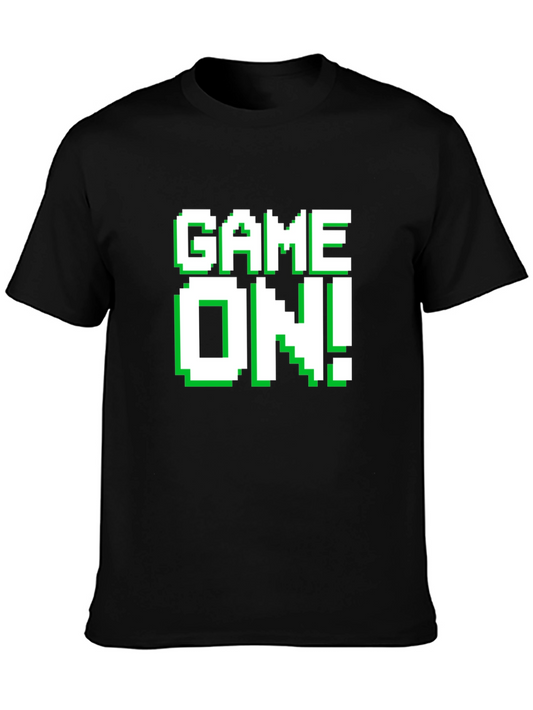 Game On! Graphic Tee - Retro Pixel Gamer T-Shirt