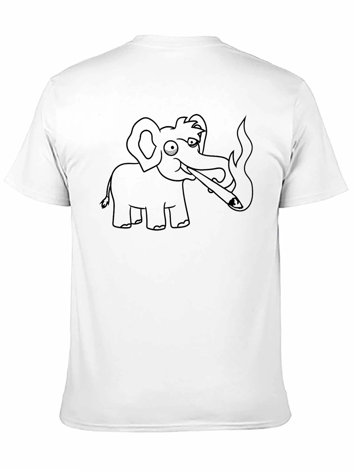 Elephant Cartoon Graphic T-Shirt