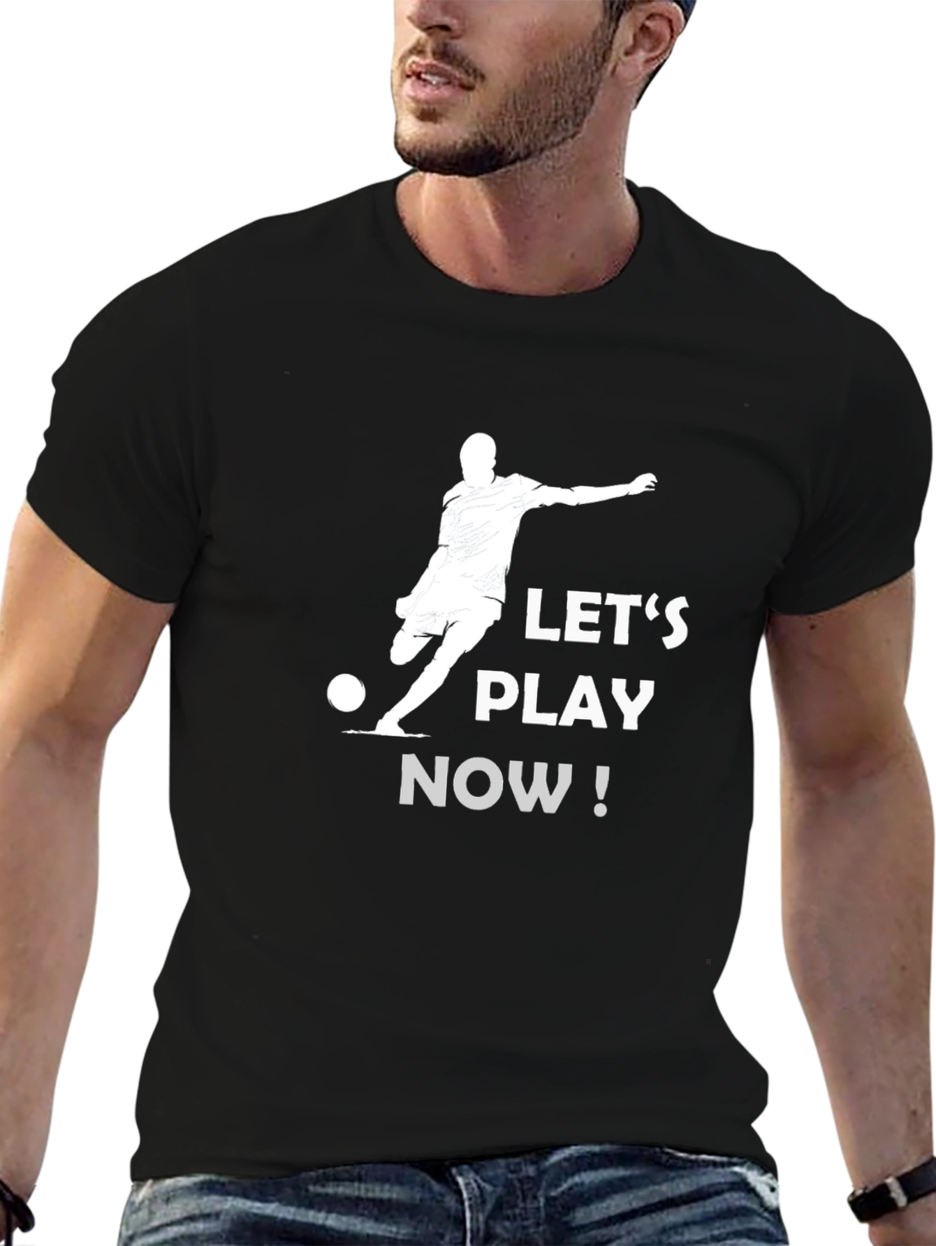 Lets Play Now Black T-Shirt