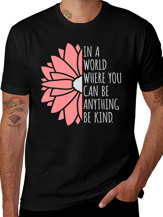 Be Kind Graphic Tee - Soft & Stylish Black T-Shirt