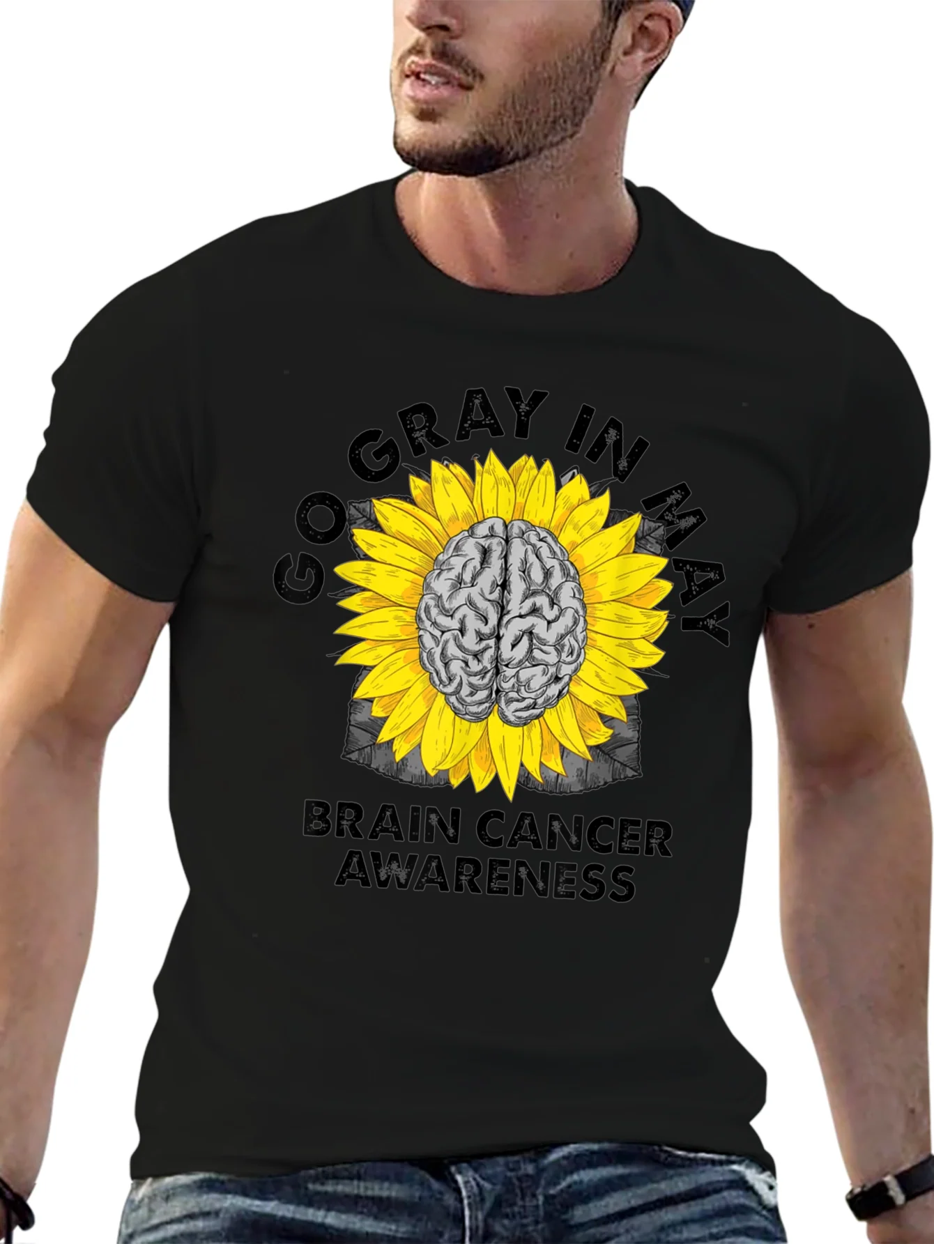 Go Gray in May Brain Cancer Awareness T-Shirt