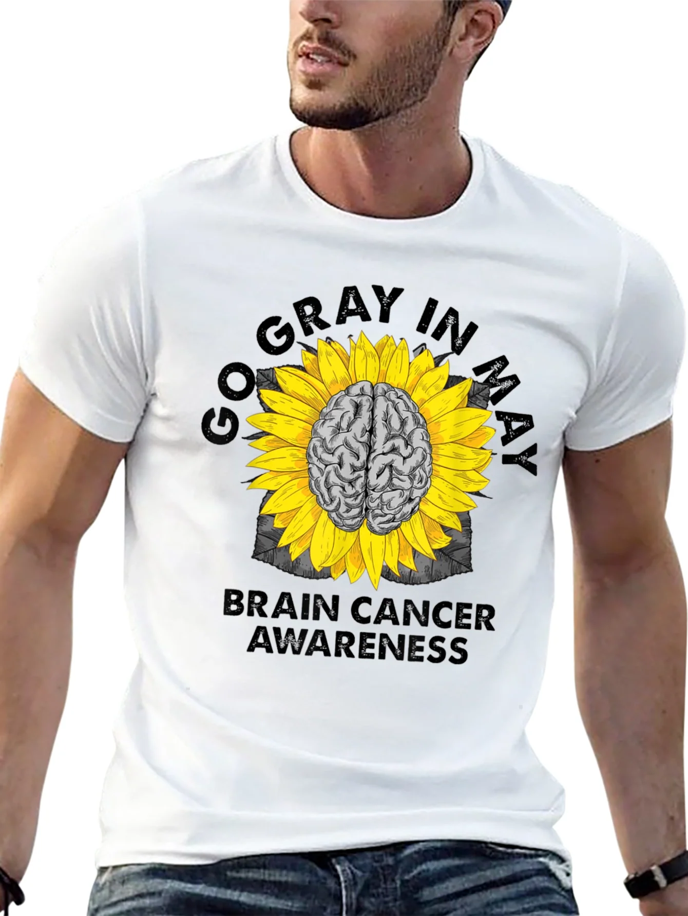 Go Gray in May Brain Cancer Awareness T-Shirt
