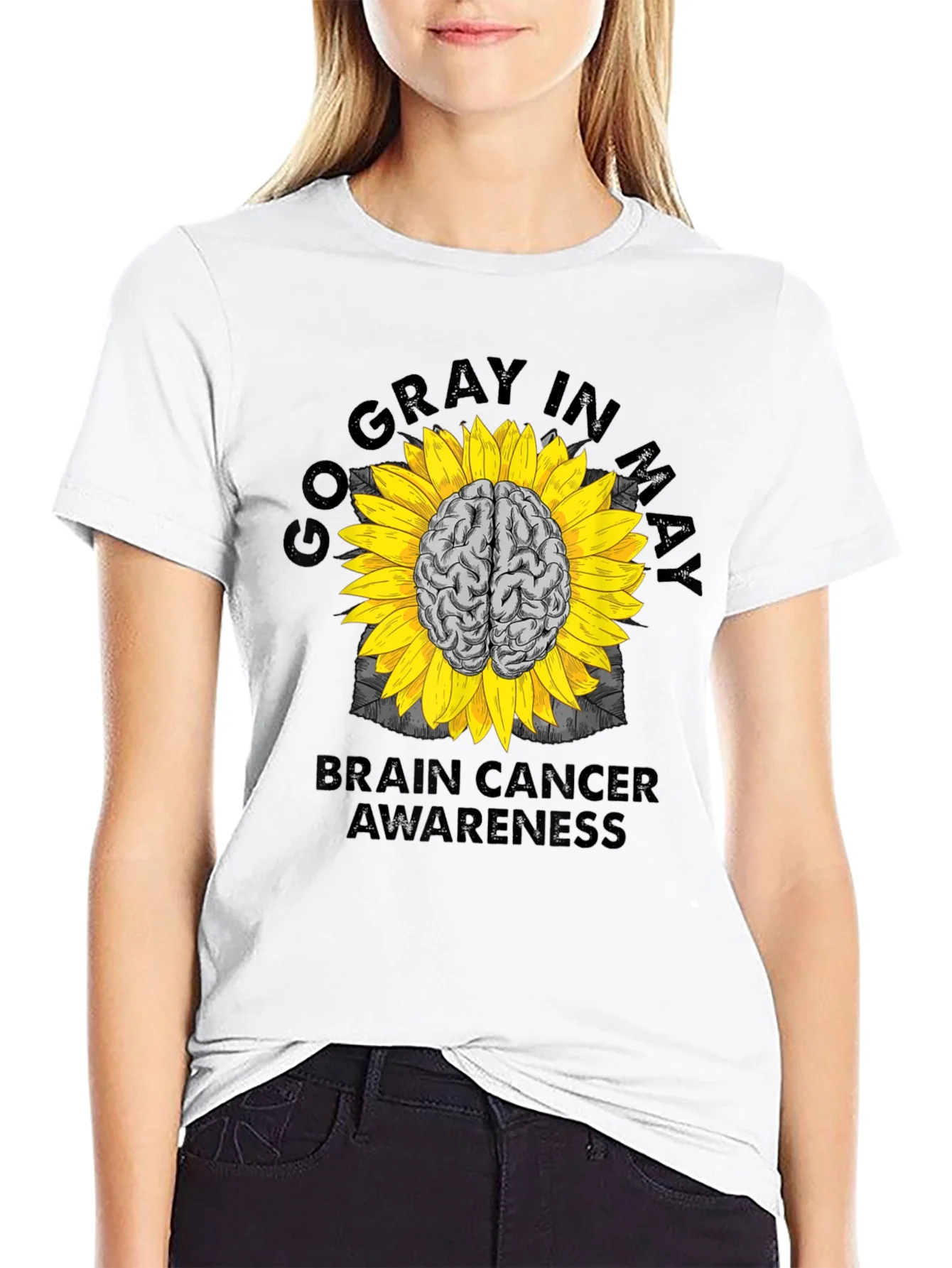Go Gray in May Brain Cancer Awareness T-Shirt