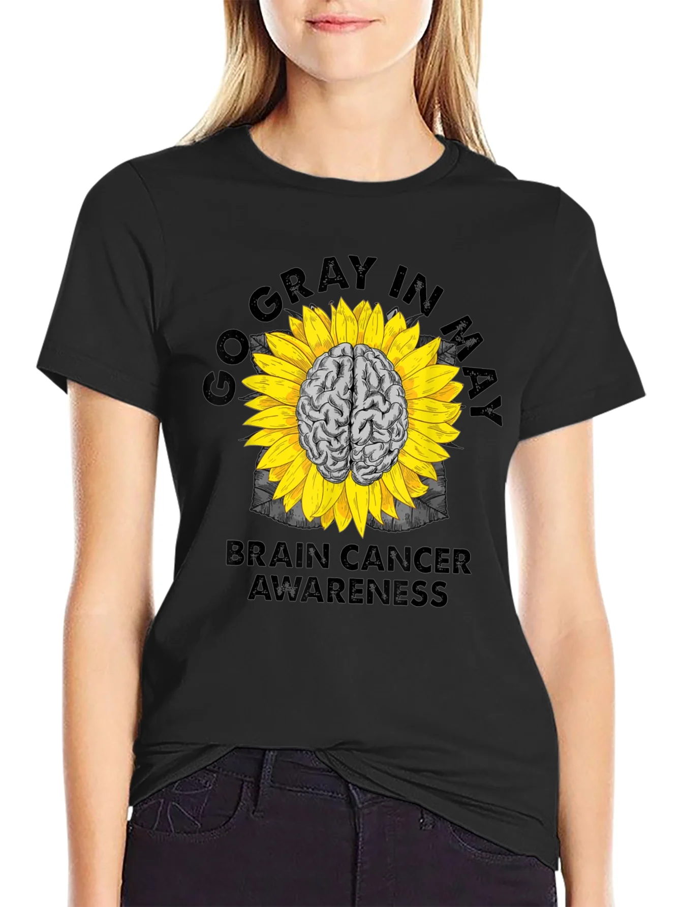 Go Gray in May Brain Cancer Awareness T-Shirt