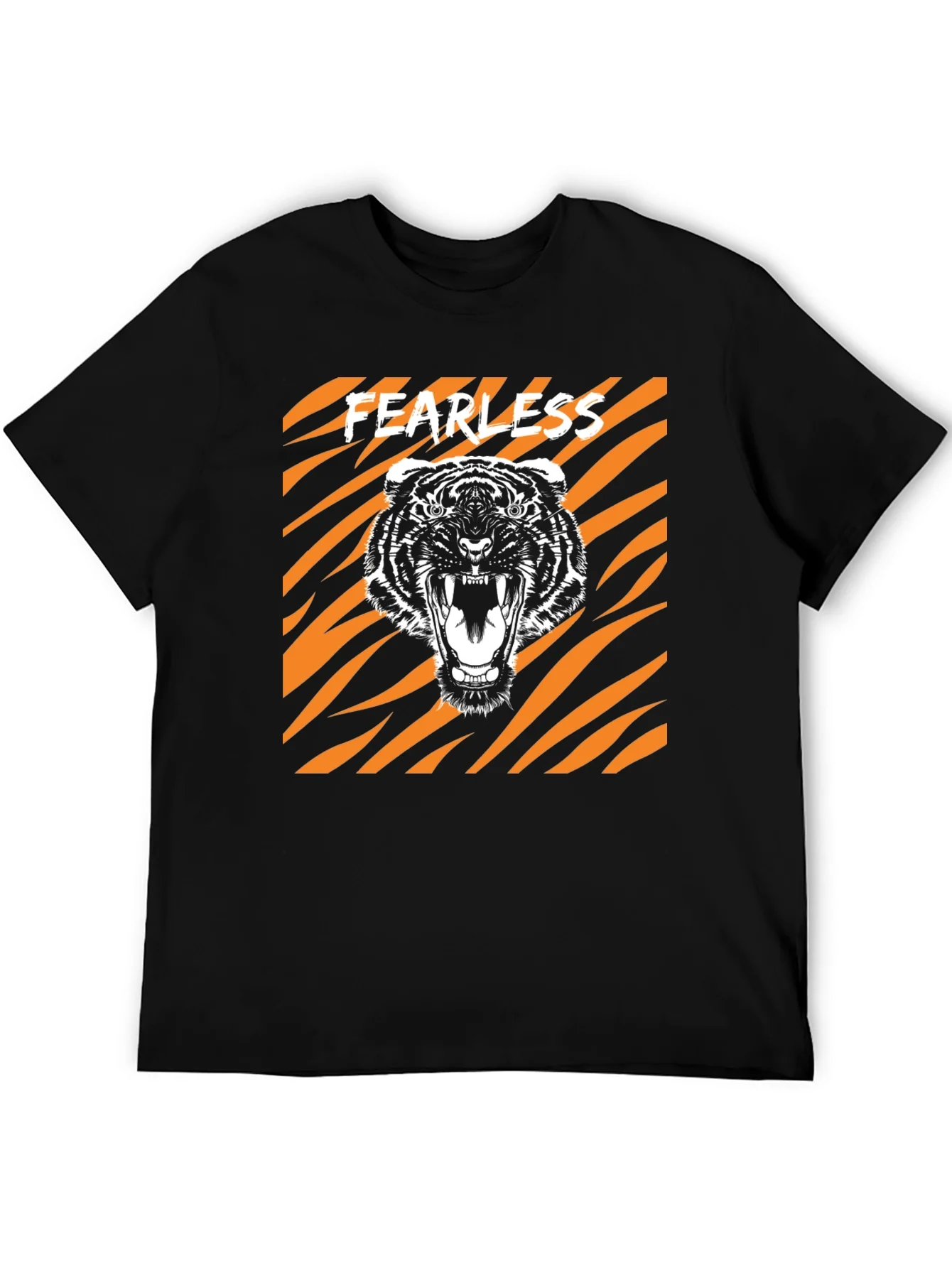 Fearless Tiger Graphic Tee - Bold Animal Print