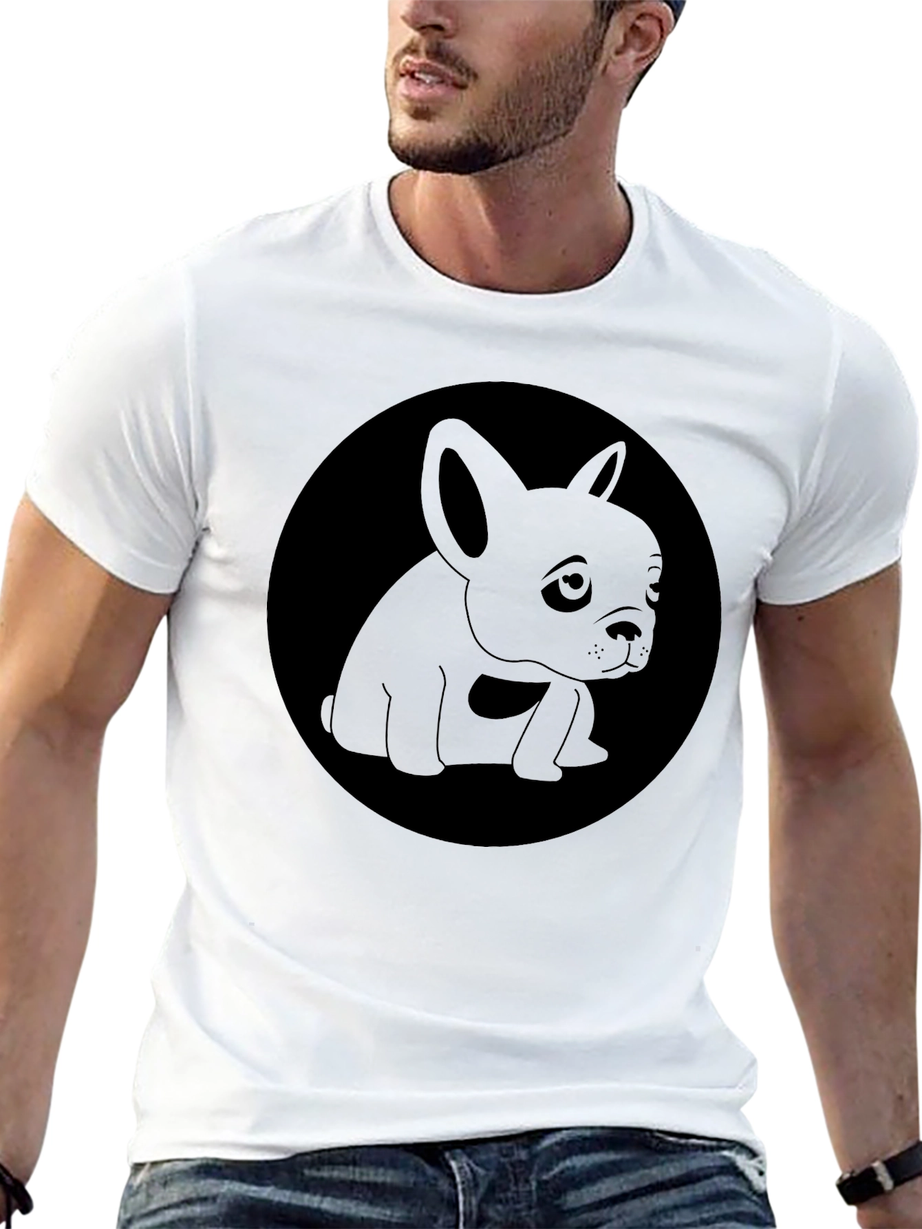 Dog Graphic Tee - Black T-Shirt