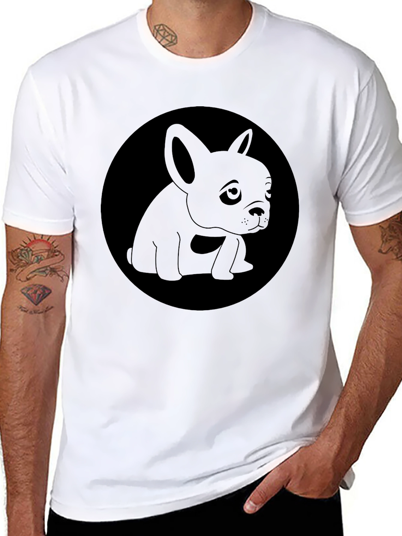 Dog Graphic Tee - Black T-Shirt