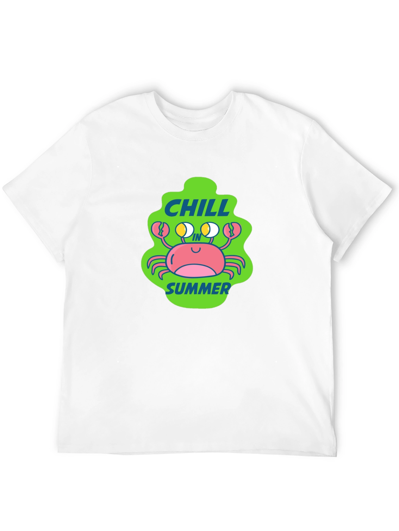 Chill Crab Summer Black T-Shirt