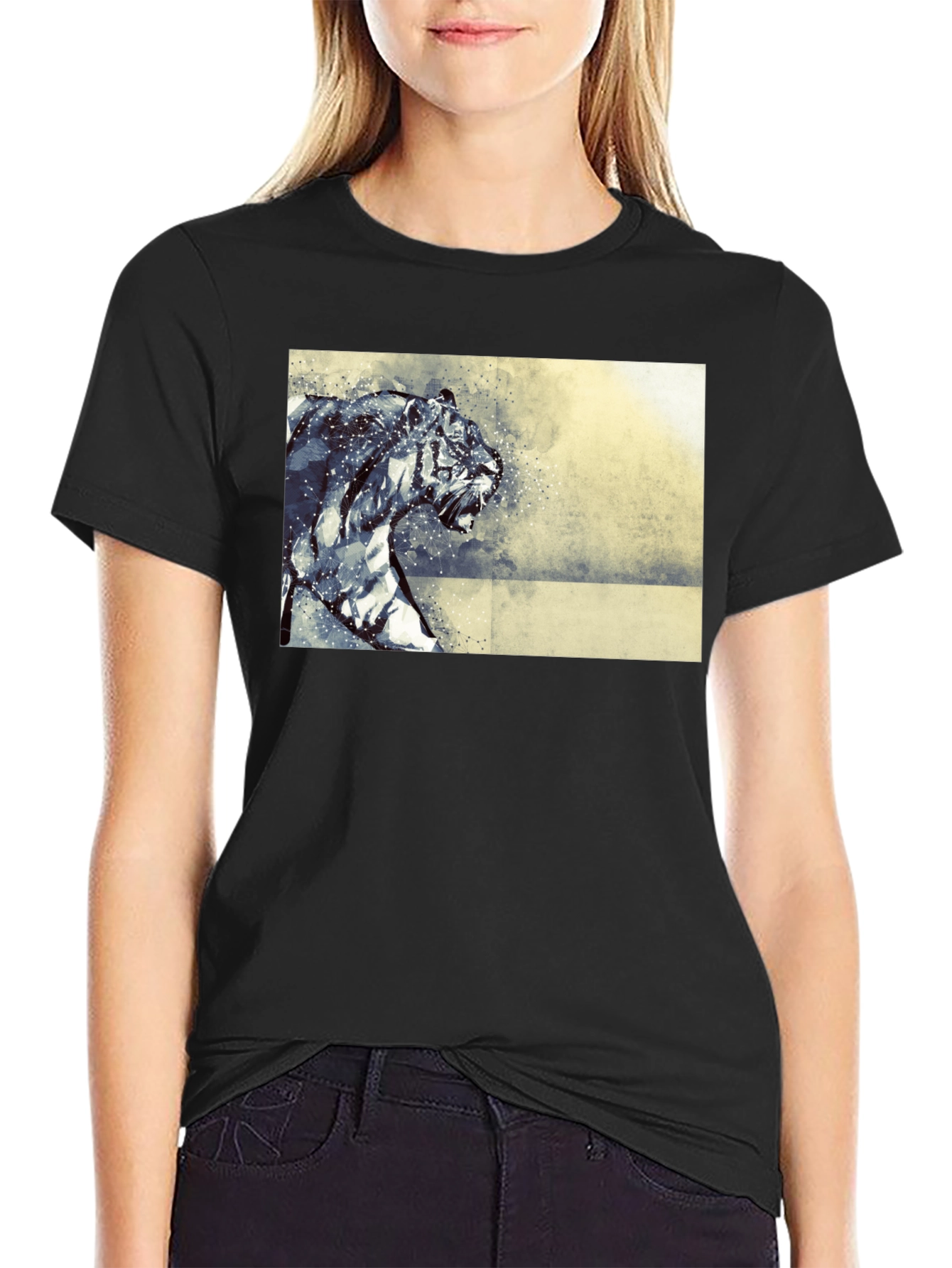 Tiger Graphic Black T-Shirt