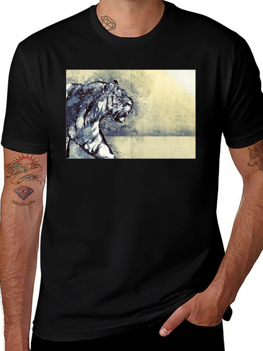 Tiger Graphic Black T-Shirt
