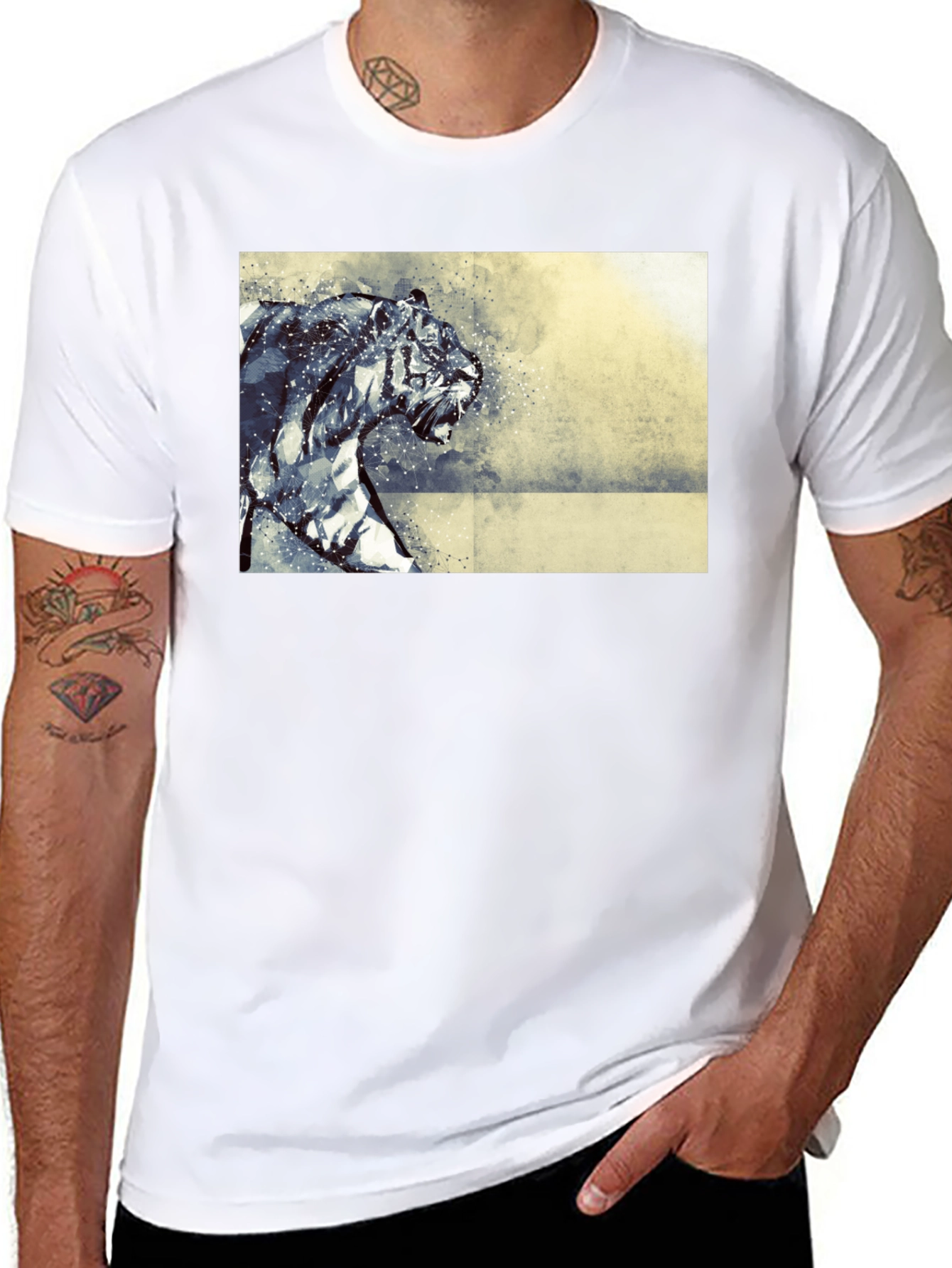Tiger Graphic Black T-Shirt