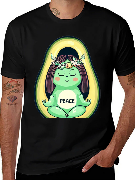 Avocado Yoga Peace Graphic T-Shirt - Unisex