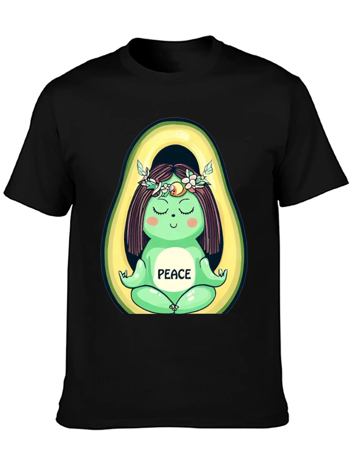 Avocado Yoga Peace Graphic T-Shirt - Unisex