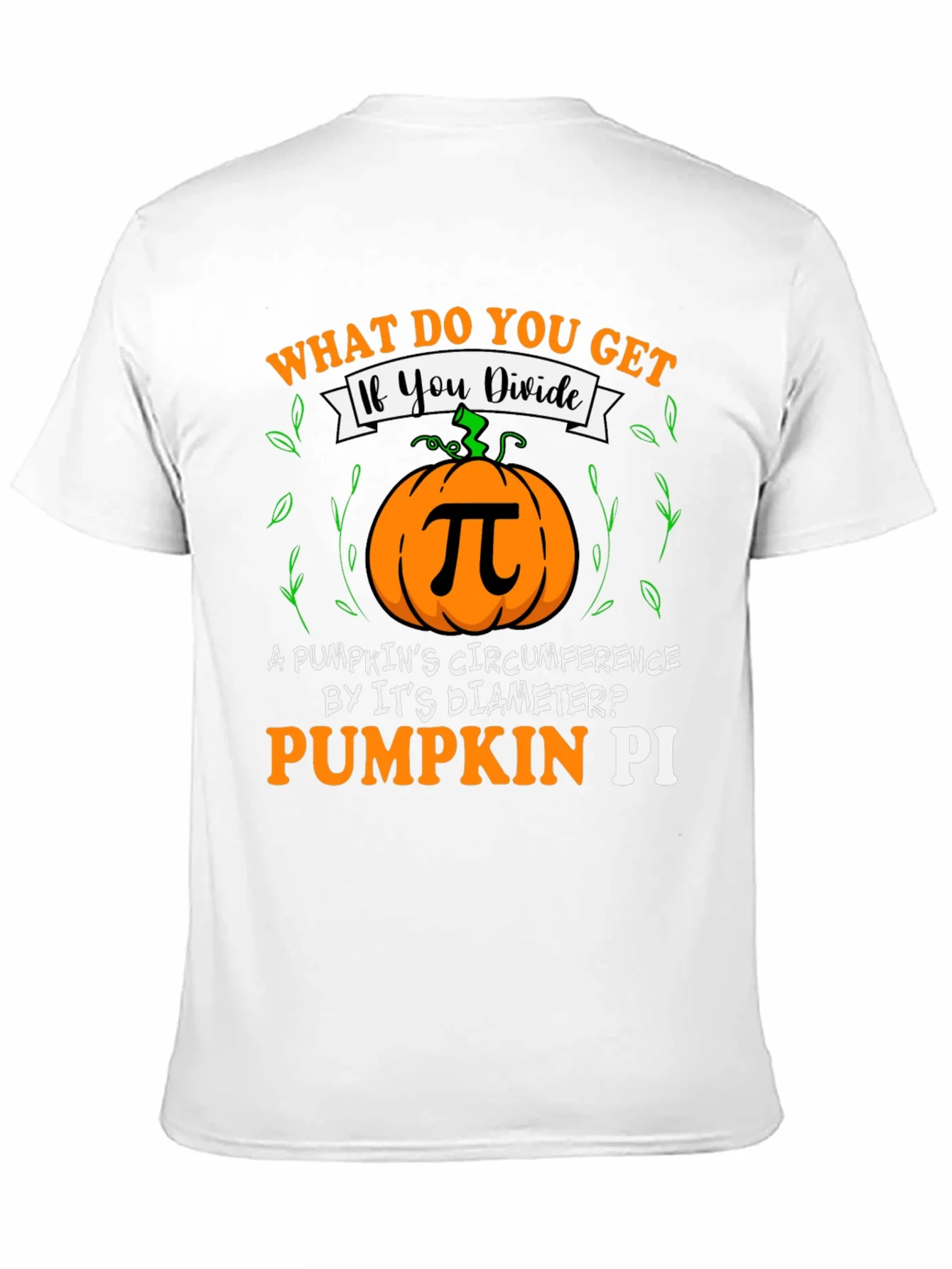 Pumpkin Pi T-Shirt - Math Humor Fall Tee