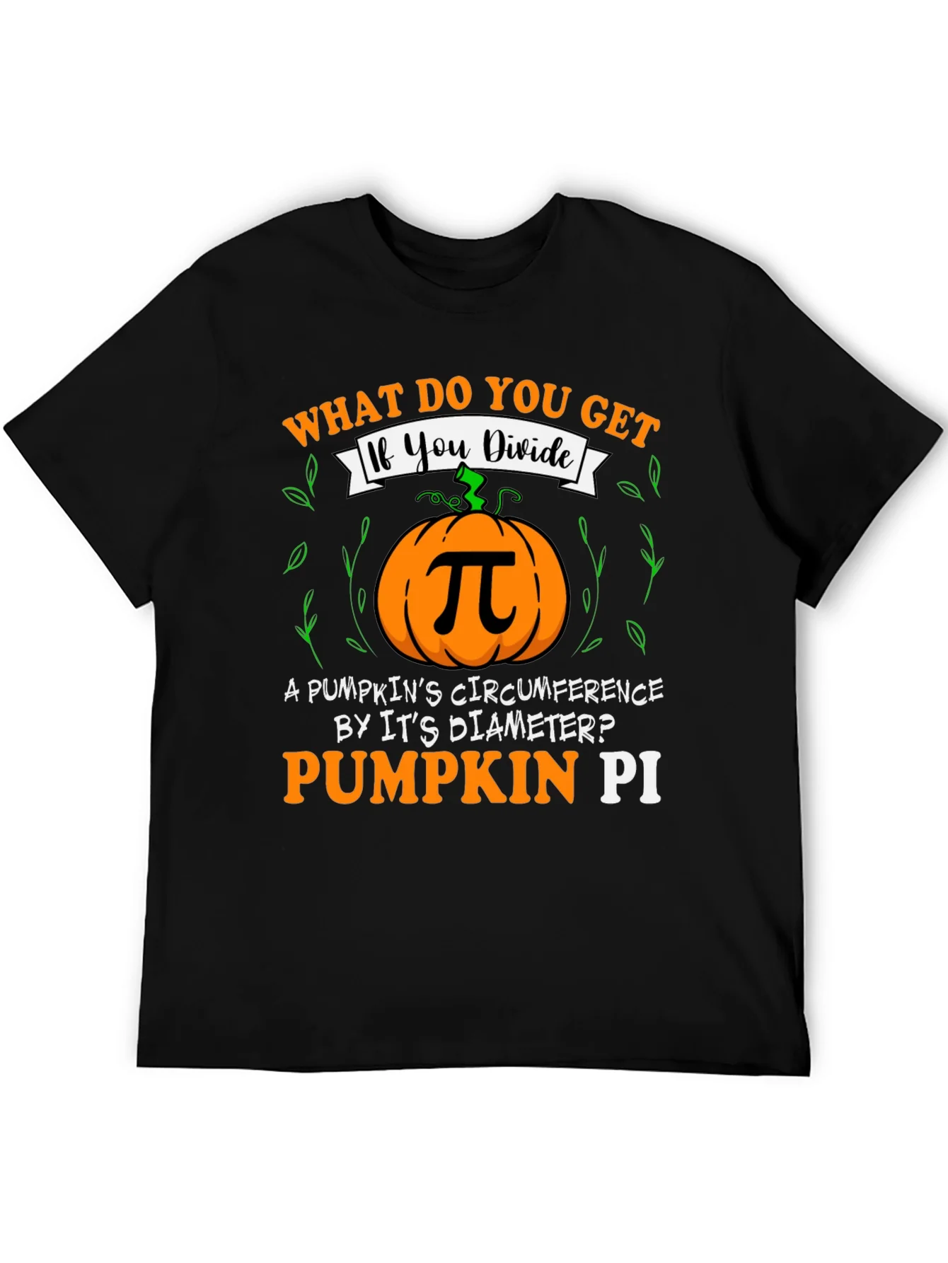Pumpkin Pi T-Shirt - Math Humor Fall Tee
