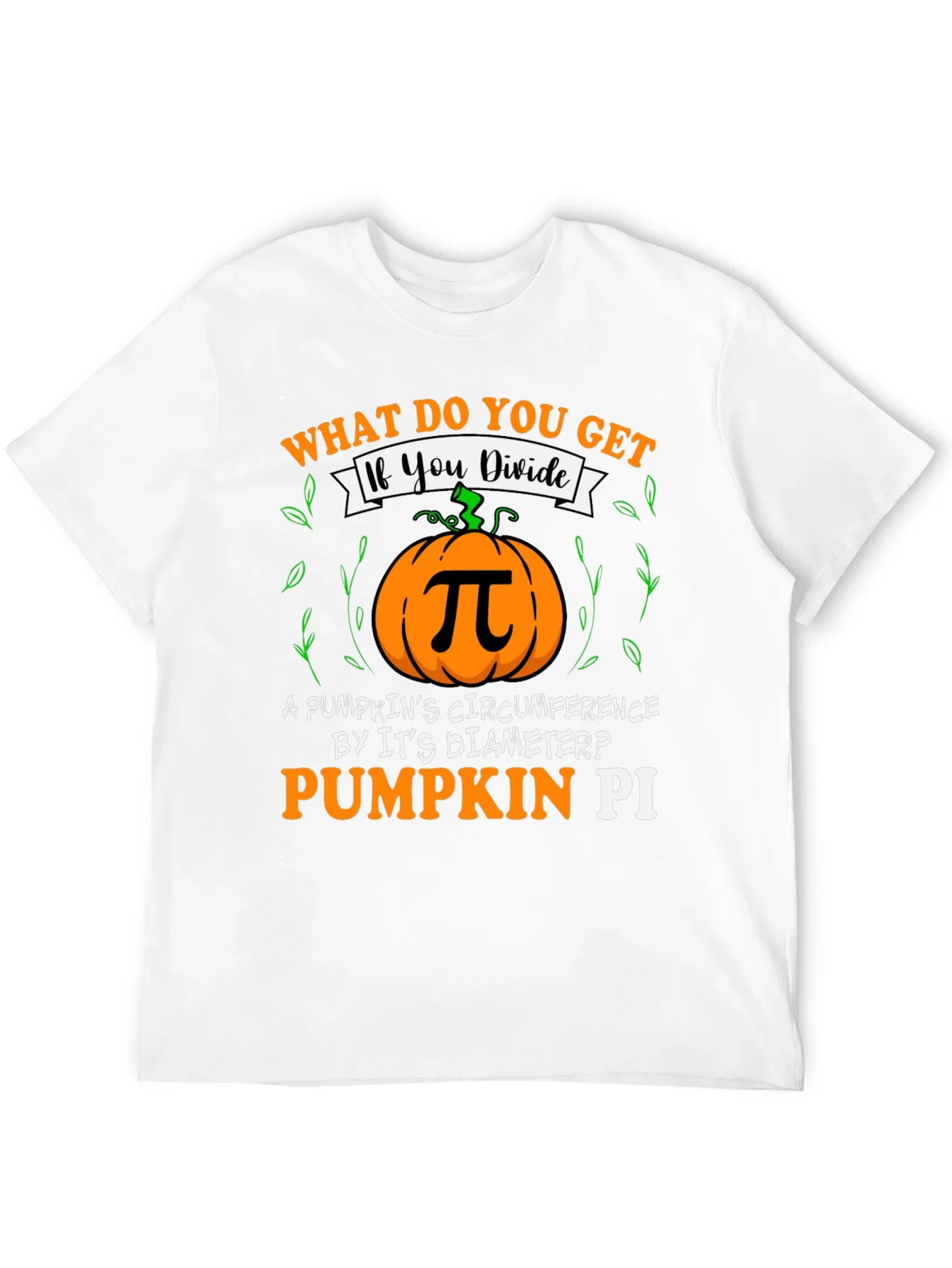Pumpkin Pi T-Shirt - Math Humor Fall Tee