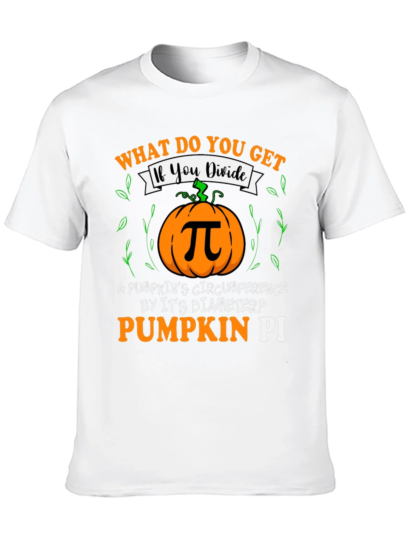 Pumpkin Pi T-Shirt - Math Humor Fall Tee