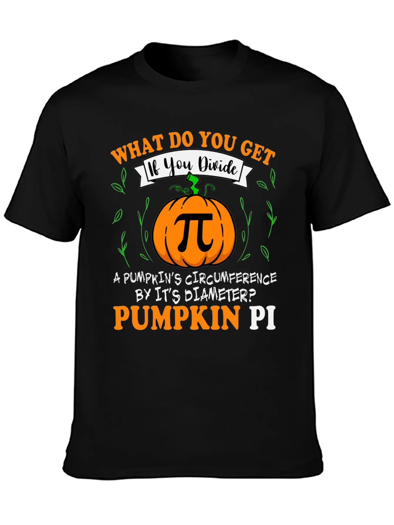Pumpkin Pi T-Shirt - Math Humor Fall Tee