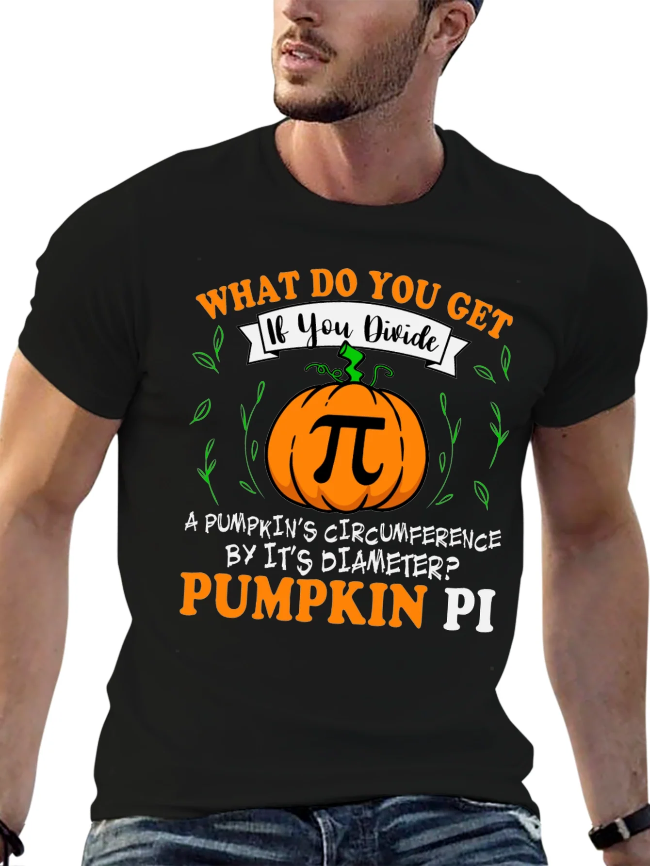Pumpkin Pi T-Shirt - Math Humor Fall Tee