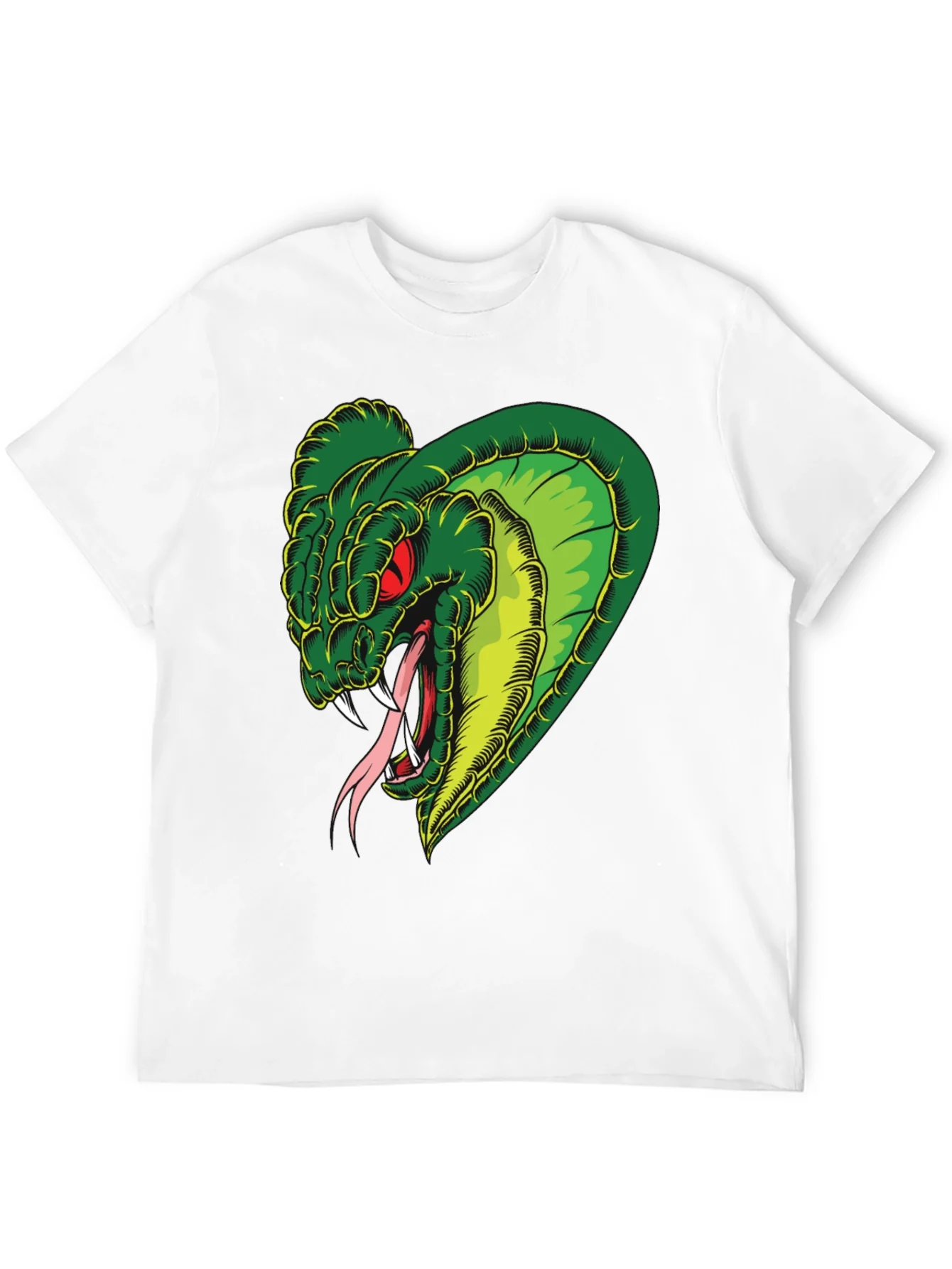 Mens Snake Graphic Black T-Shirt