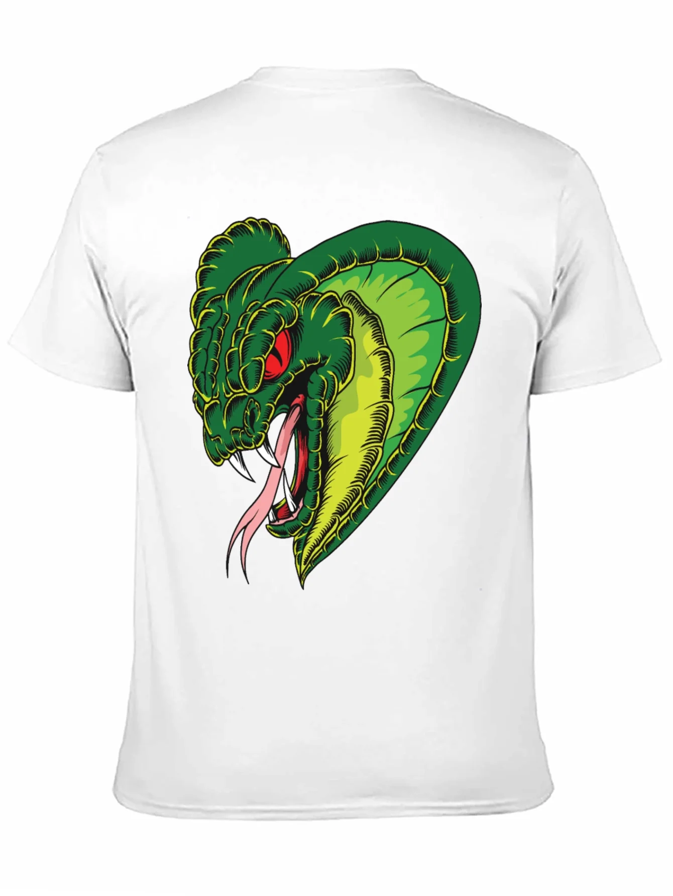 Mens Snake Graphic Black T-Shirt