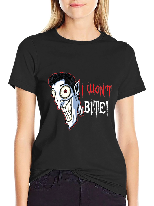 I Wont Bite Vampire Graphic T-Shirt