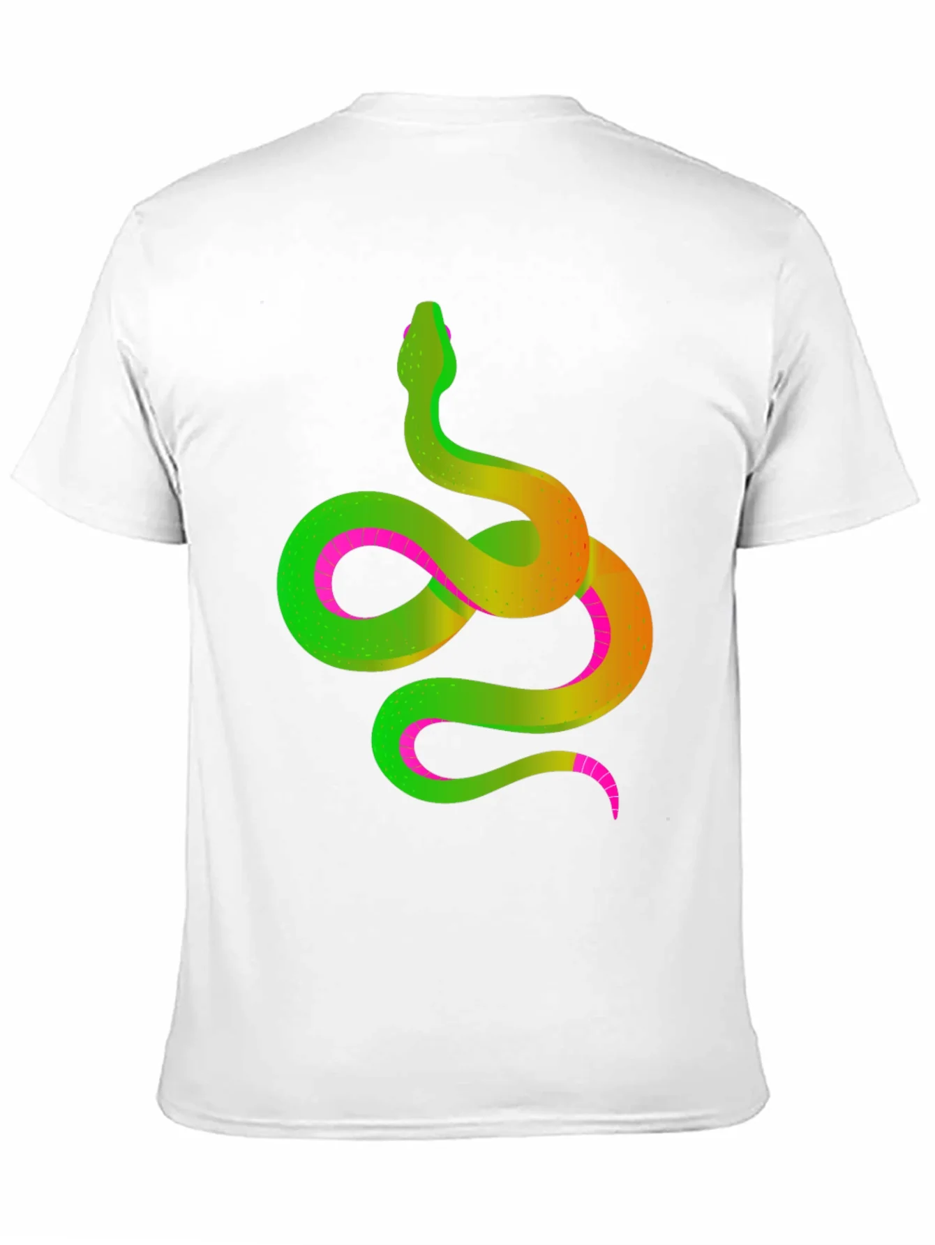 Neon Snake Graphic Tee - Mens Black T-Shirt