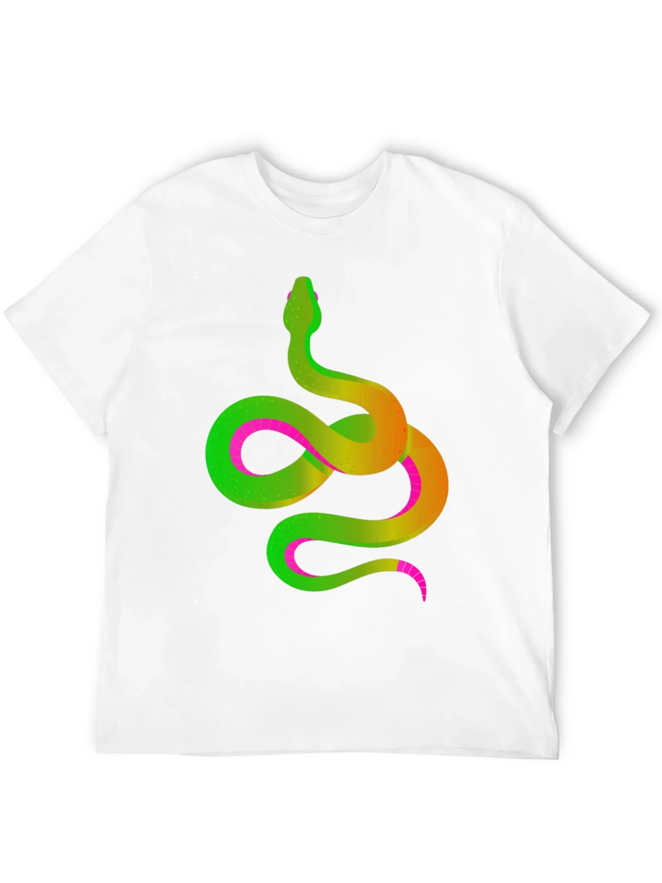 Neon Snake Graphic Tee - Mens Black T-Shirt