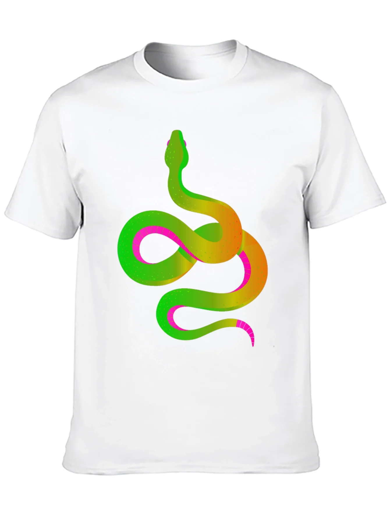 Neon Snake Graphic Tee - Mens Black T-Shirt