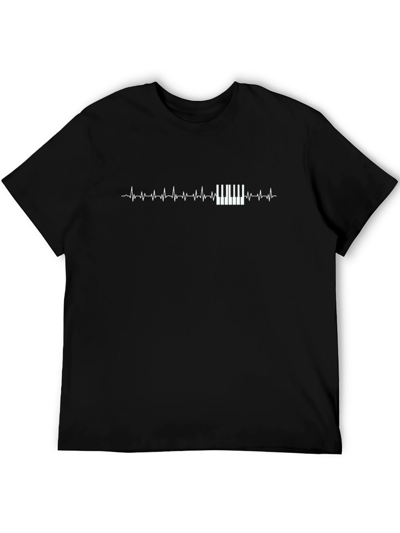 Piano Heartbeat T-Shirt - Musicians Style