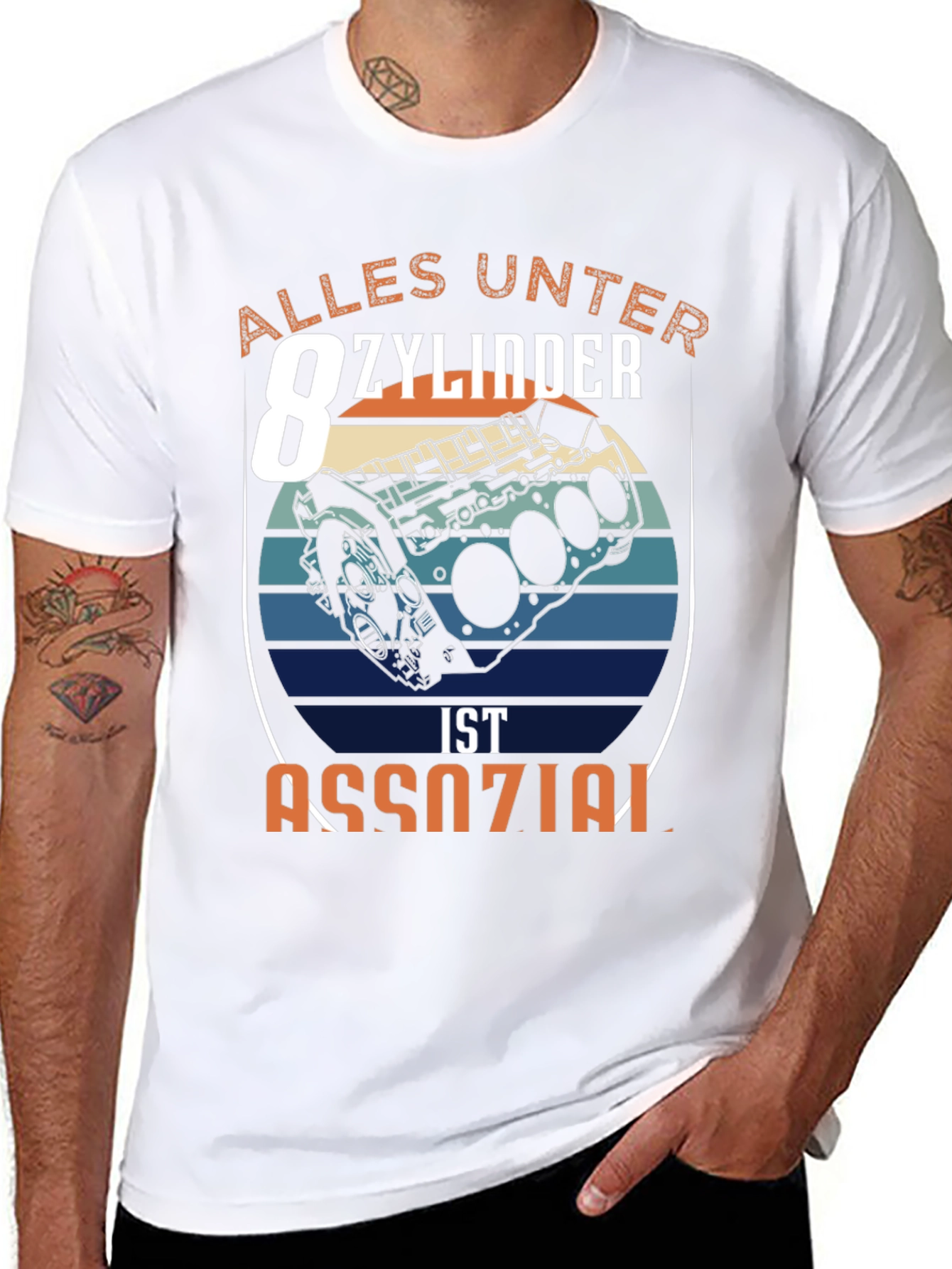 Alles Unter 8 Zylinder T-Shirt