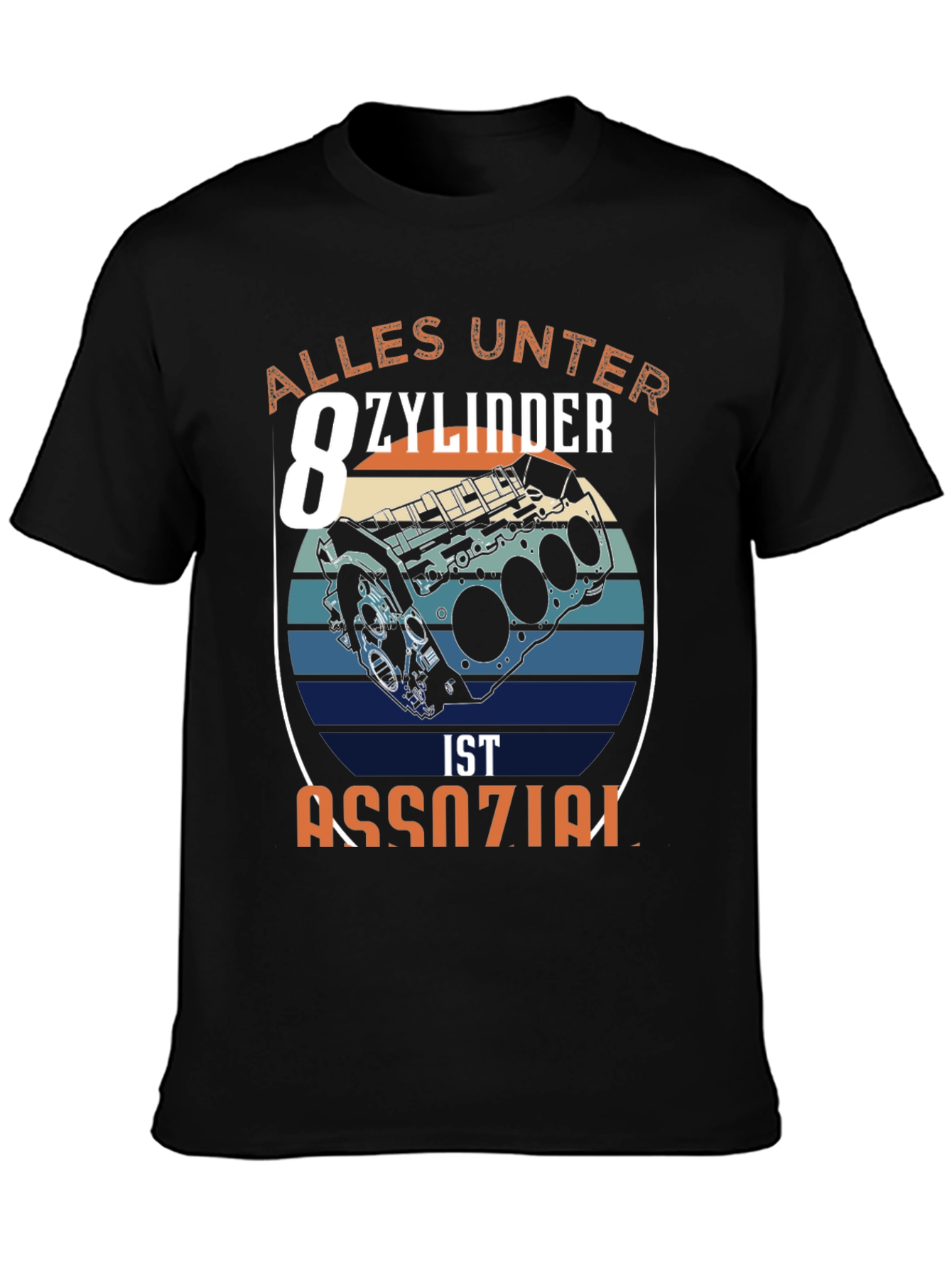 Alles Unter 8 Zylinder T-Shirt