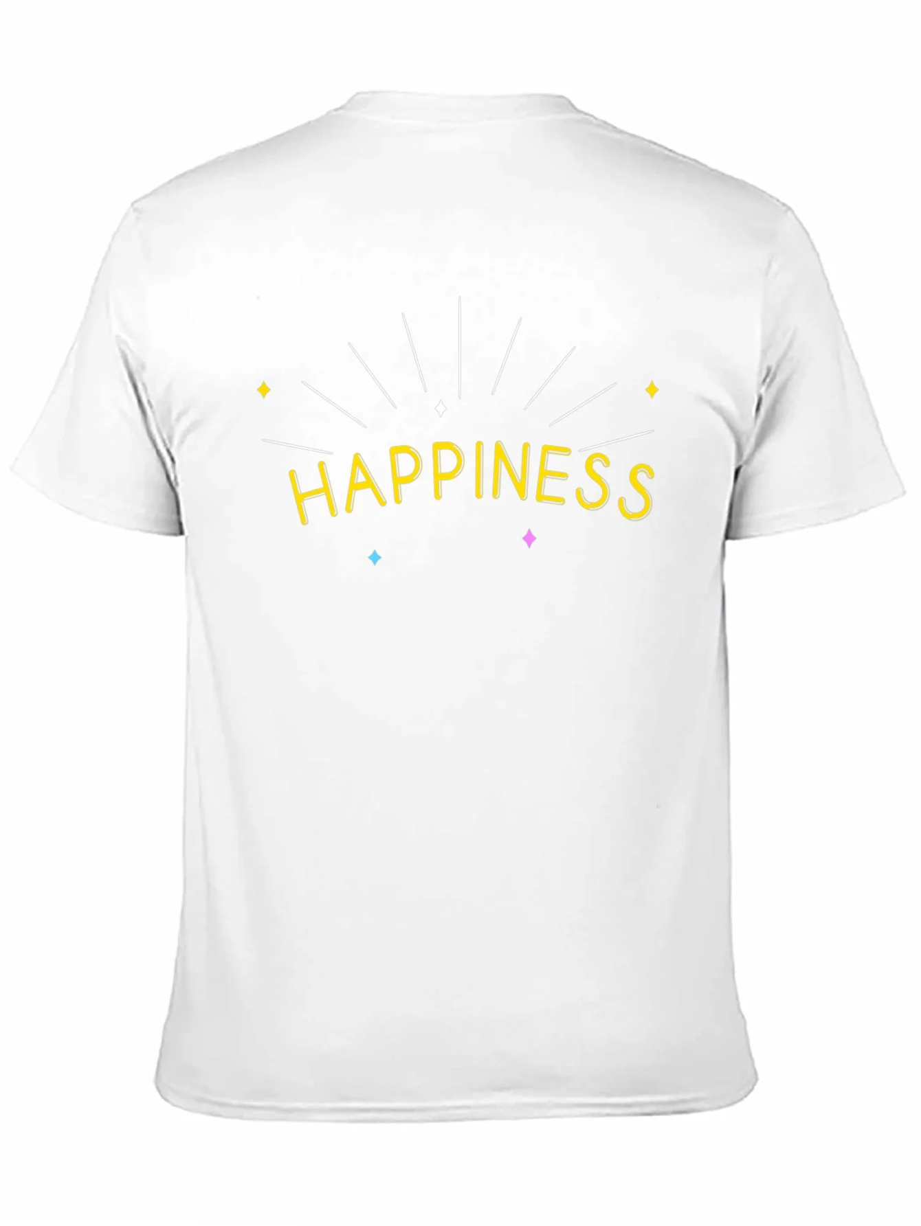 Happiness Graphic Black T-Shirt